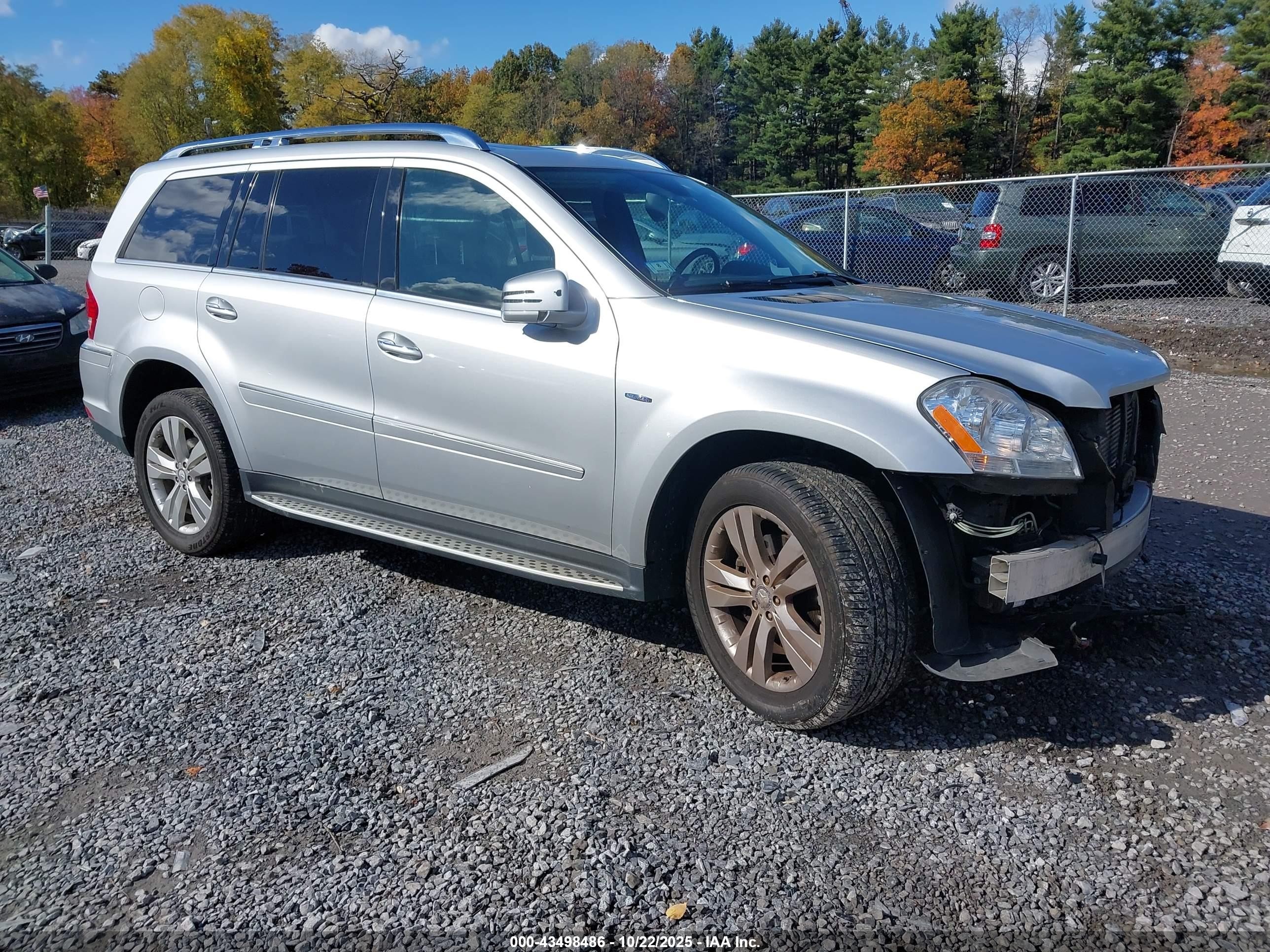 2011 Mercedes-benz Gl 350 Bluetec 4matic Silver vin: 4JGBF2FE4BA674974