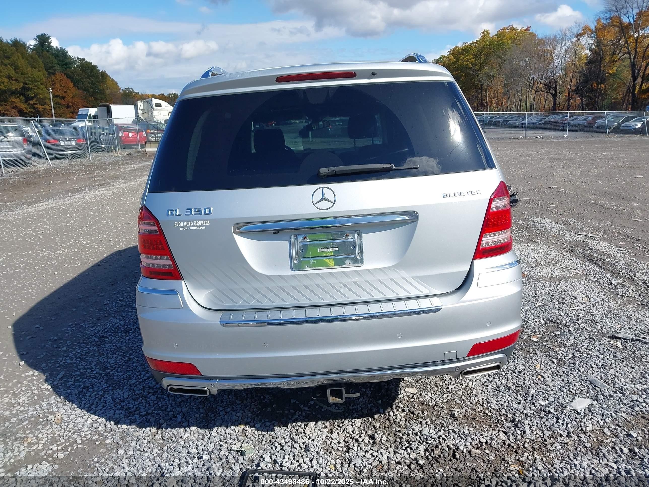 2011 Mercedes-benz Gl 350 Bluetec 4matic Silver vin: 4JGBF2FE4BA674974