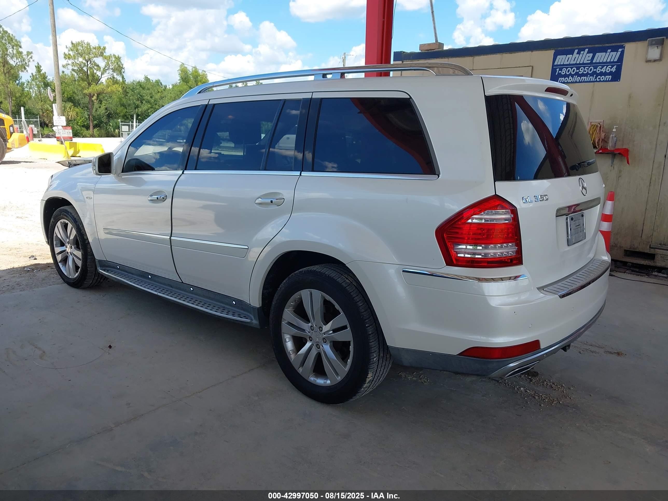 2011 Mercedes-benz Gl 350 Bluetec 4matic White vin: 4JGBF2FE4BA727270