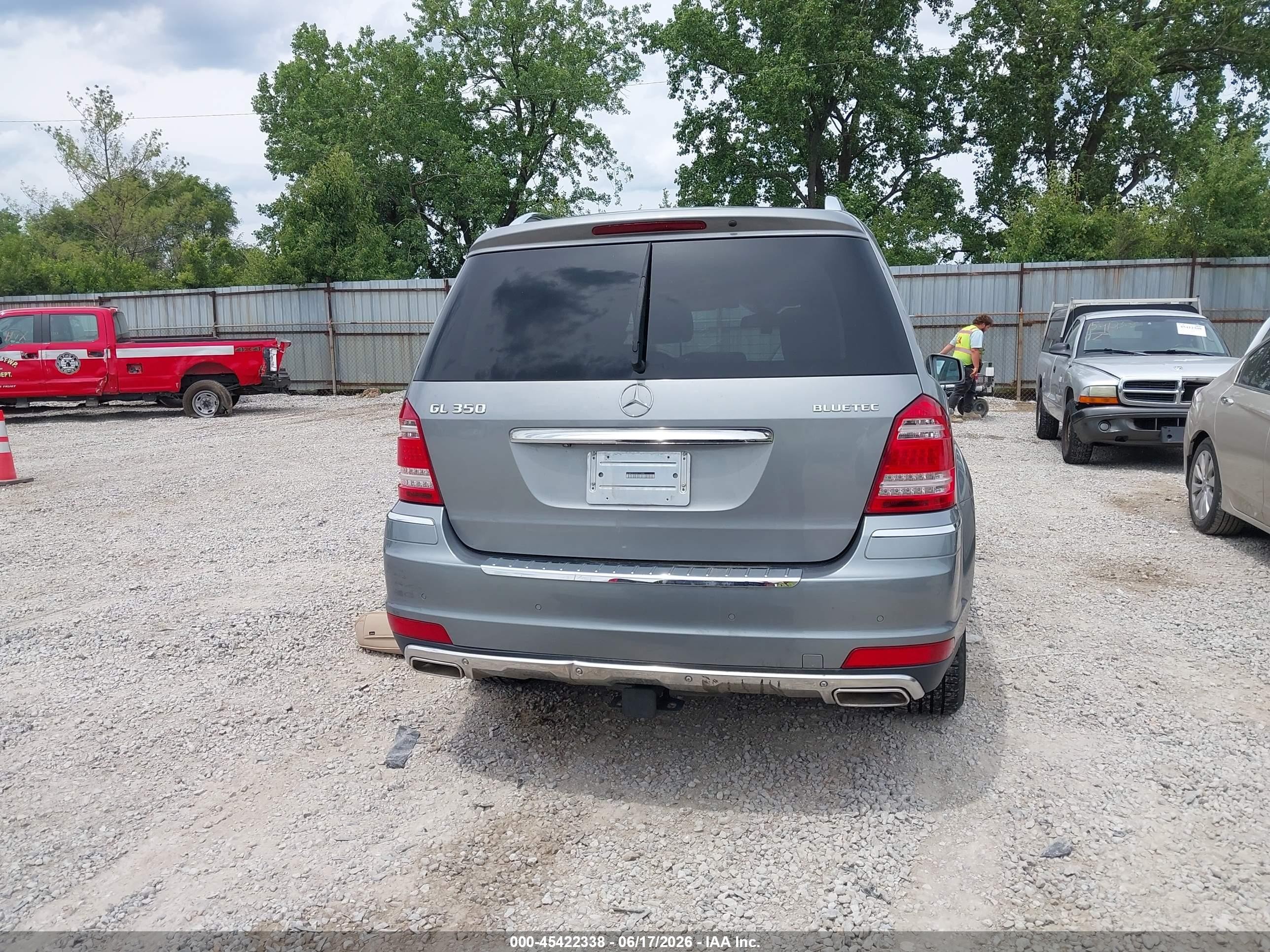 2012 Mercedes-benz Gl 350 Bluetec 4matic Light Blue vin: 4JGBF2FE5CA771084