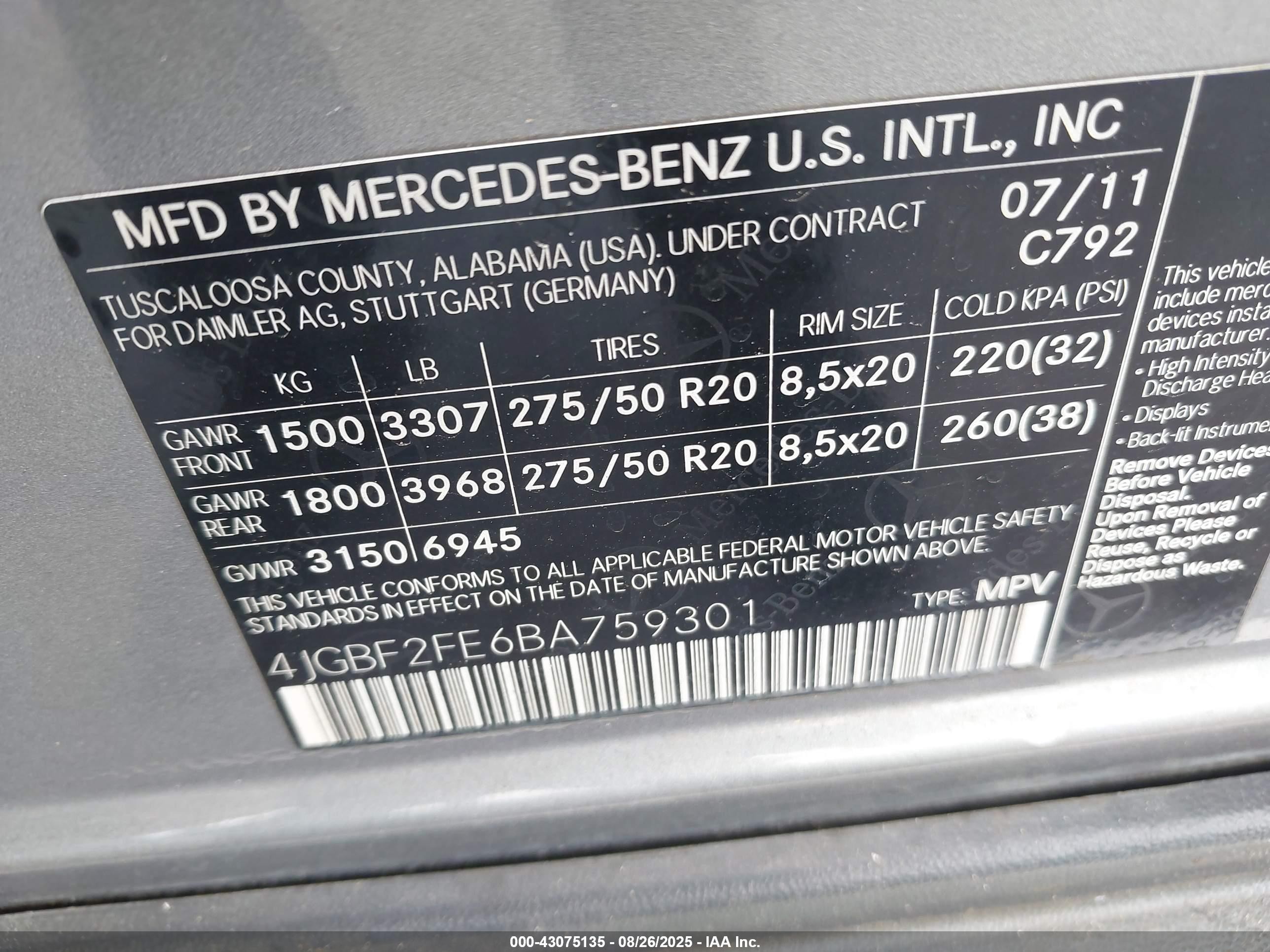 2011 Mercedes-benz Gl 350 Bluetec 4matic Gray vin: 4JGBF2FE6BA759301