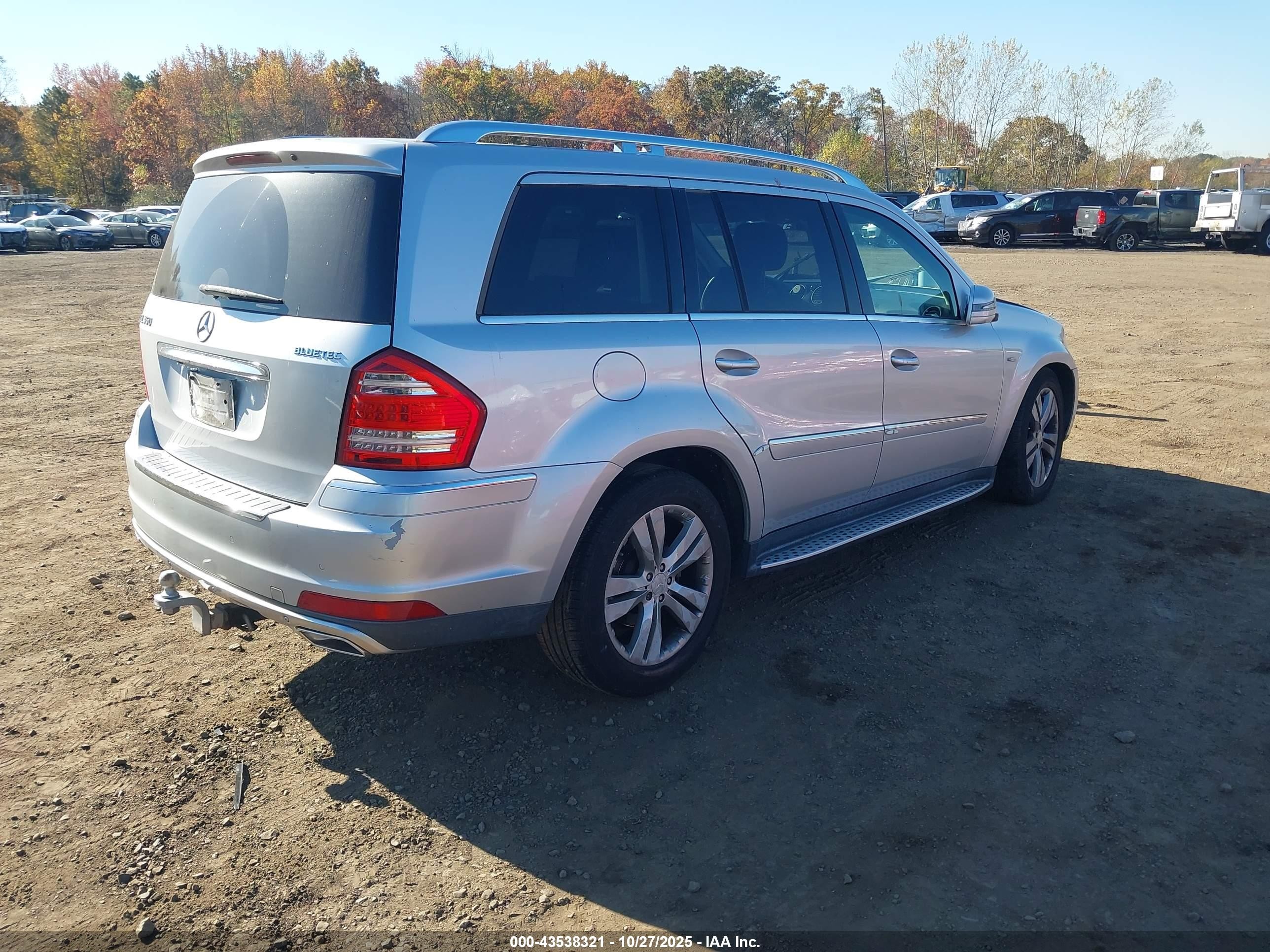 2011 Mercedes-benz Gl 350 Bluetec 4matic Silver vin: 4JGBF2FE7BA692966