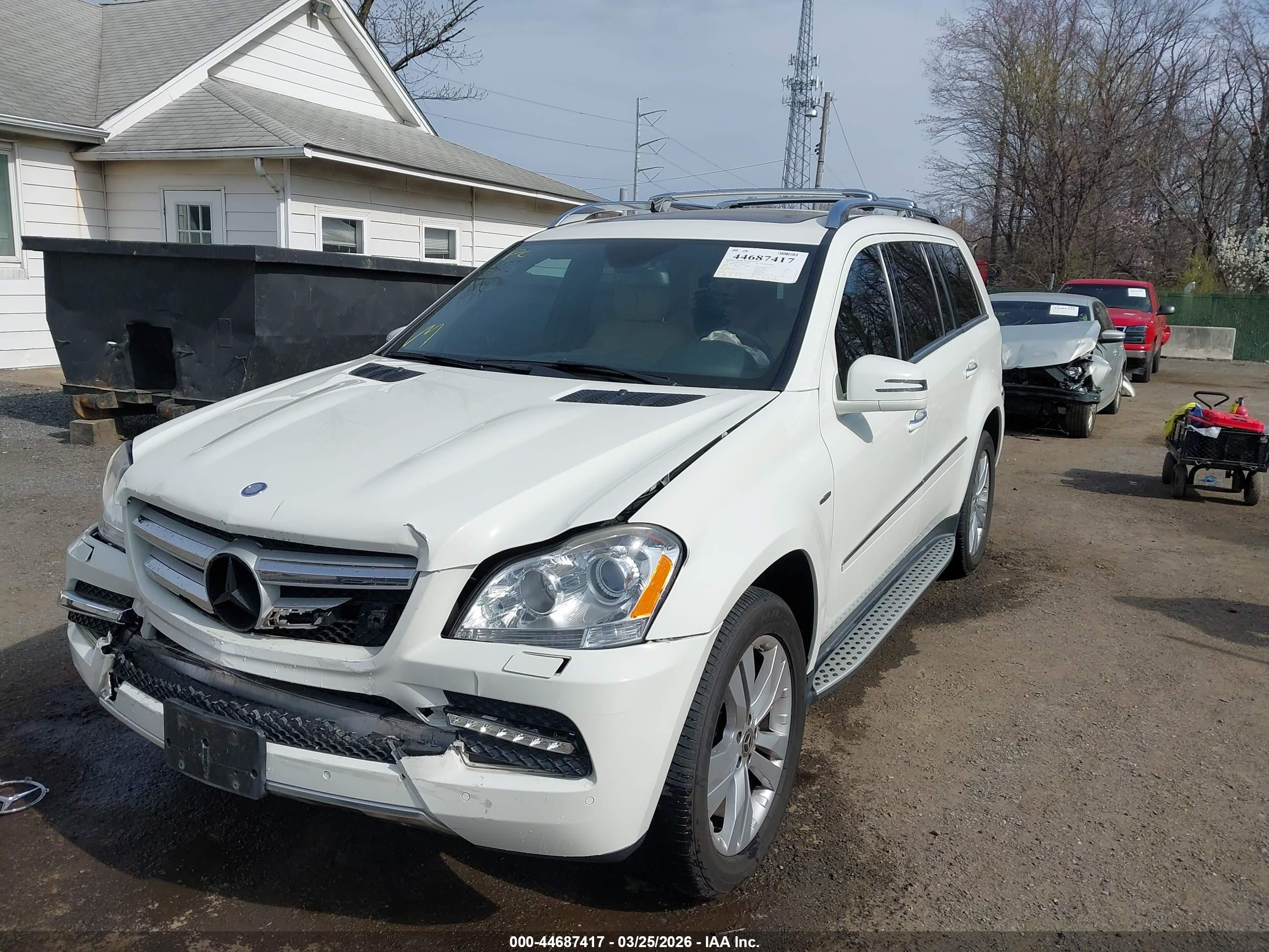 2012 Mercedes-benz Gl 350 Bluetec 4matic Белый vin: 4JGBF2FE7CA777825
