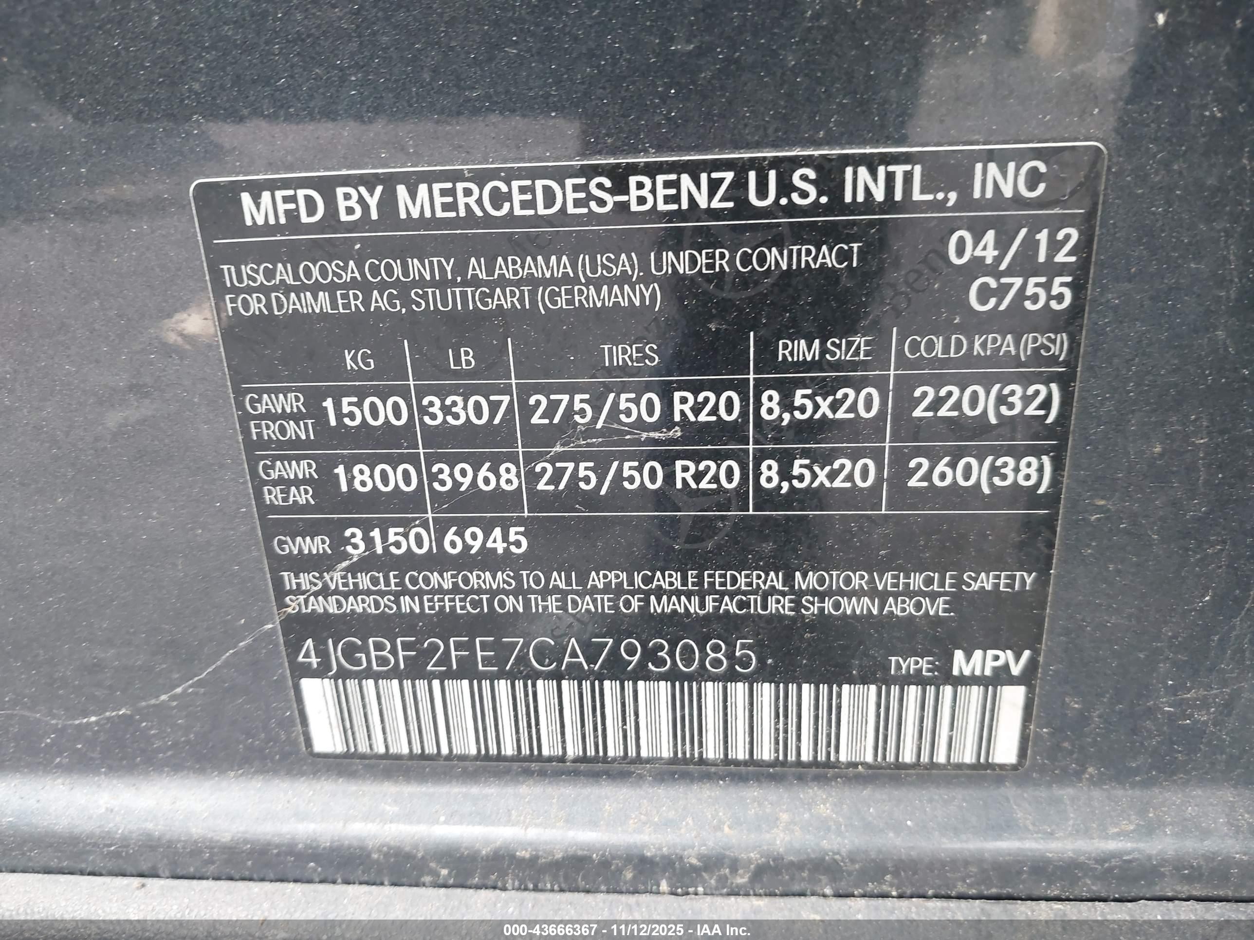 2012 Mercedes-benz Gl 350 Bluetec 4matic Серый vin: 4JGBF2FE7CA793085