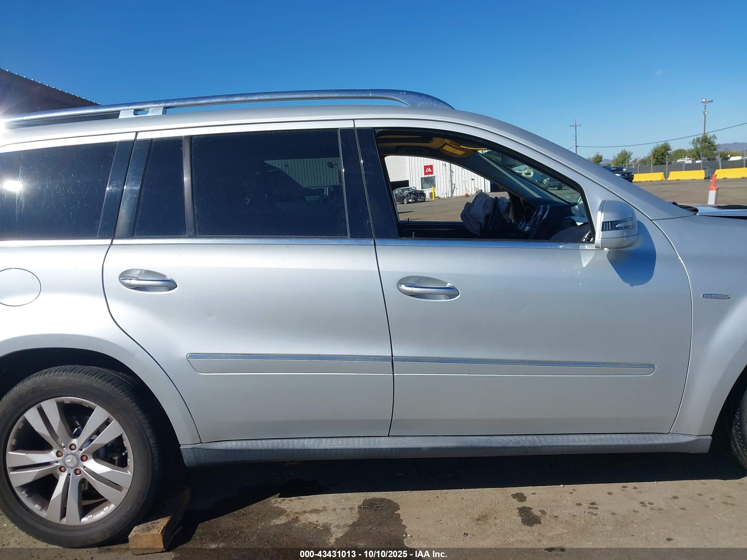 2012 Mercedes-benz Gl 350 Bluetec 4matic Silver vin: 4JGBF2FE8CA768356