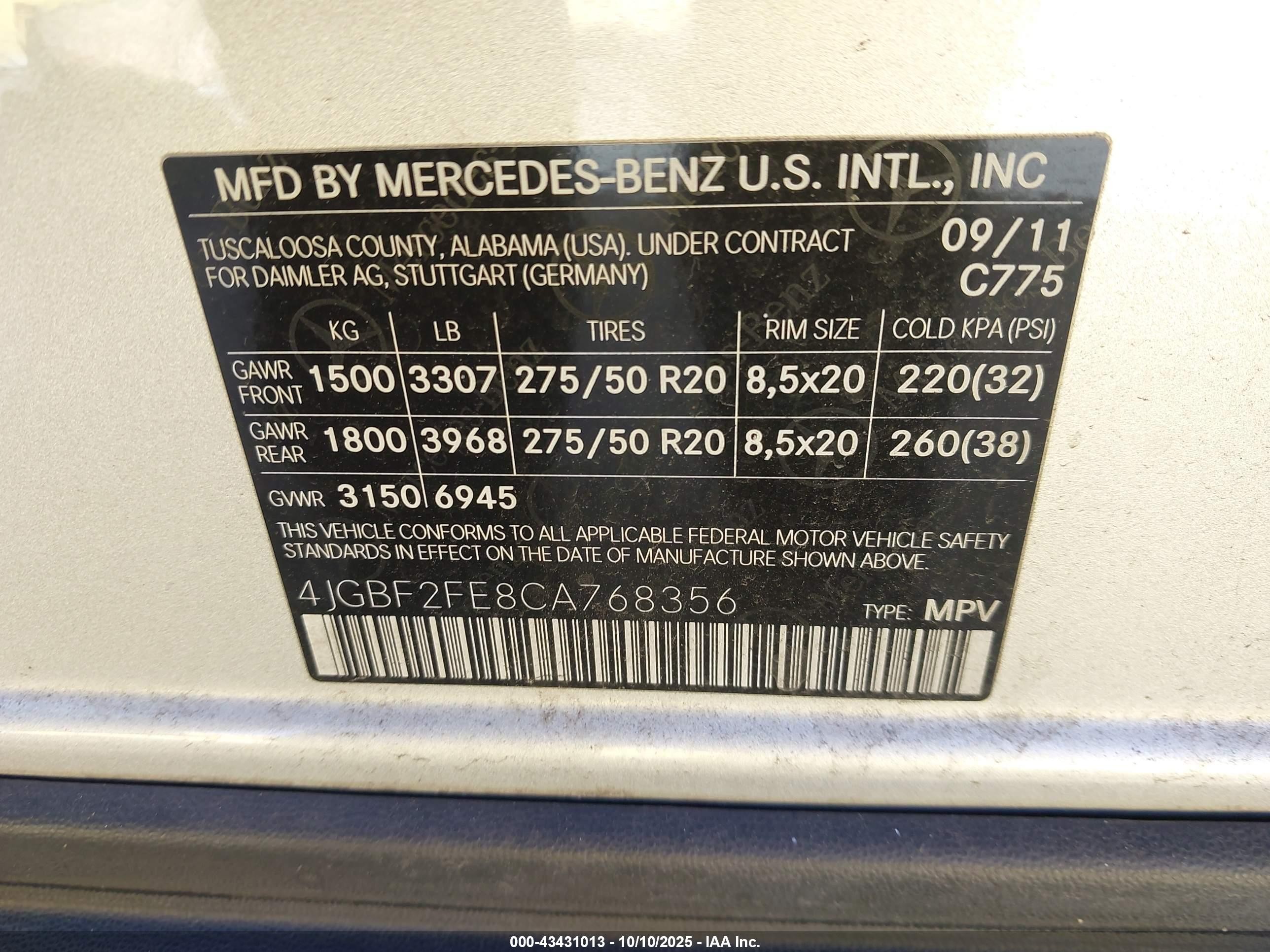 2012 Mercedes-benz Gl 350 Bluetec 4matic Silver vin: 4JGBF2FE8CA768356