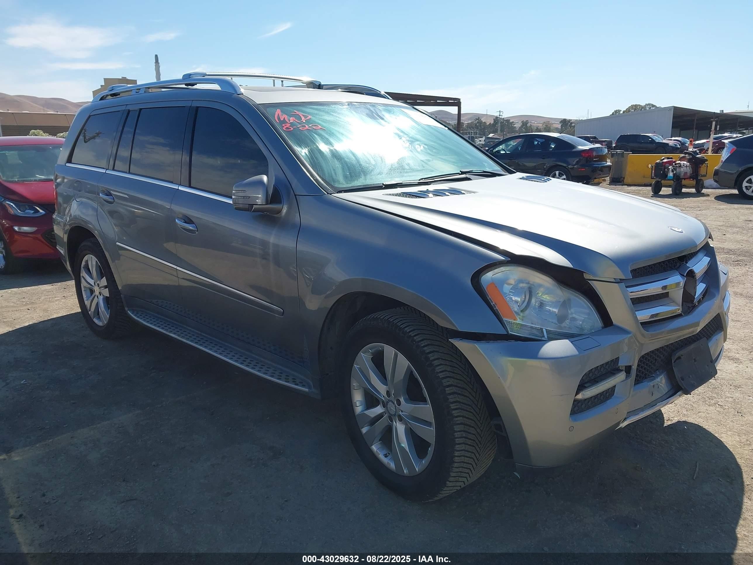 2012 Mercedes-benz Gl 350 Bluetec 4matic Silver vin: 4JGBF2FE8CA781611