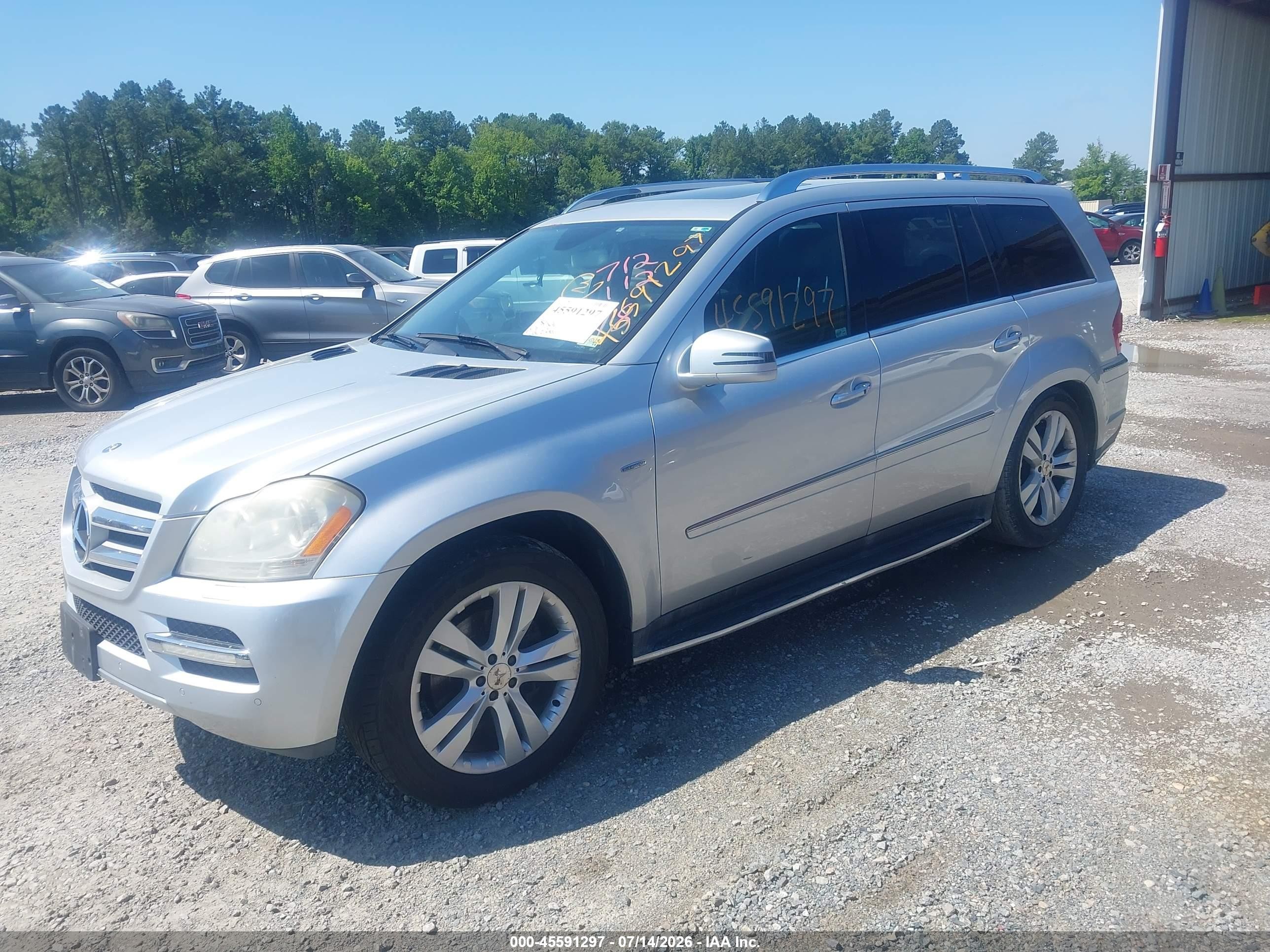 2011 Mercedes-benz Gl 350 Bluetec 4matic Silver vin: 4JGBF2FEXBA712112