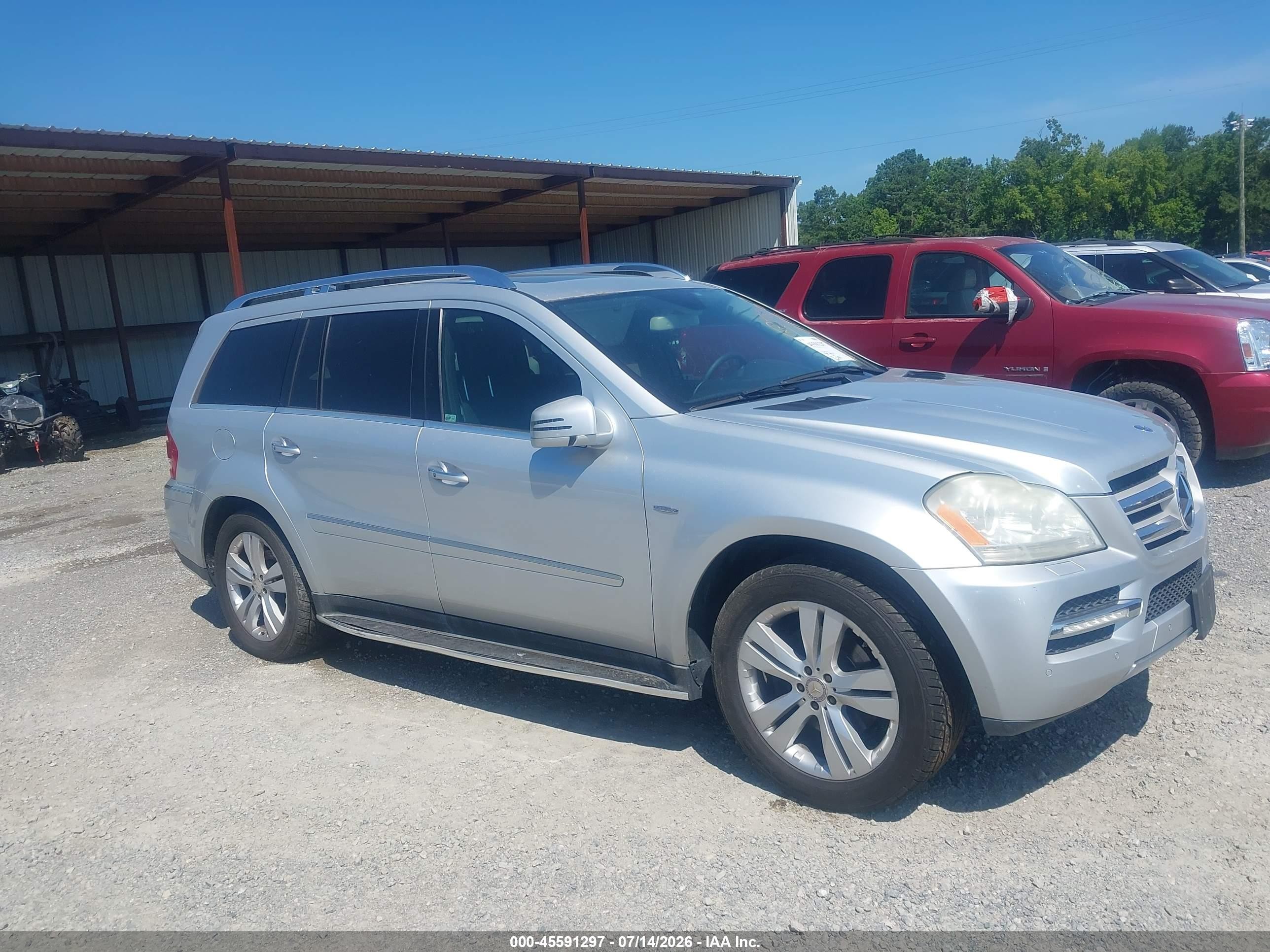 2011 Mercedes-benz Gl 350 Bluetec 4matic Silver vin: 4JGBF2FEXBA712112
