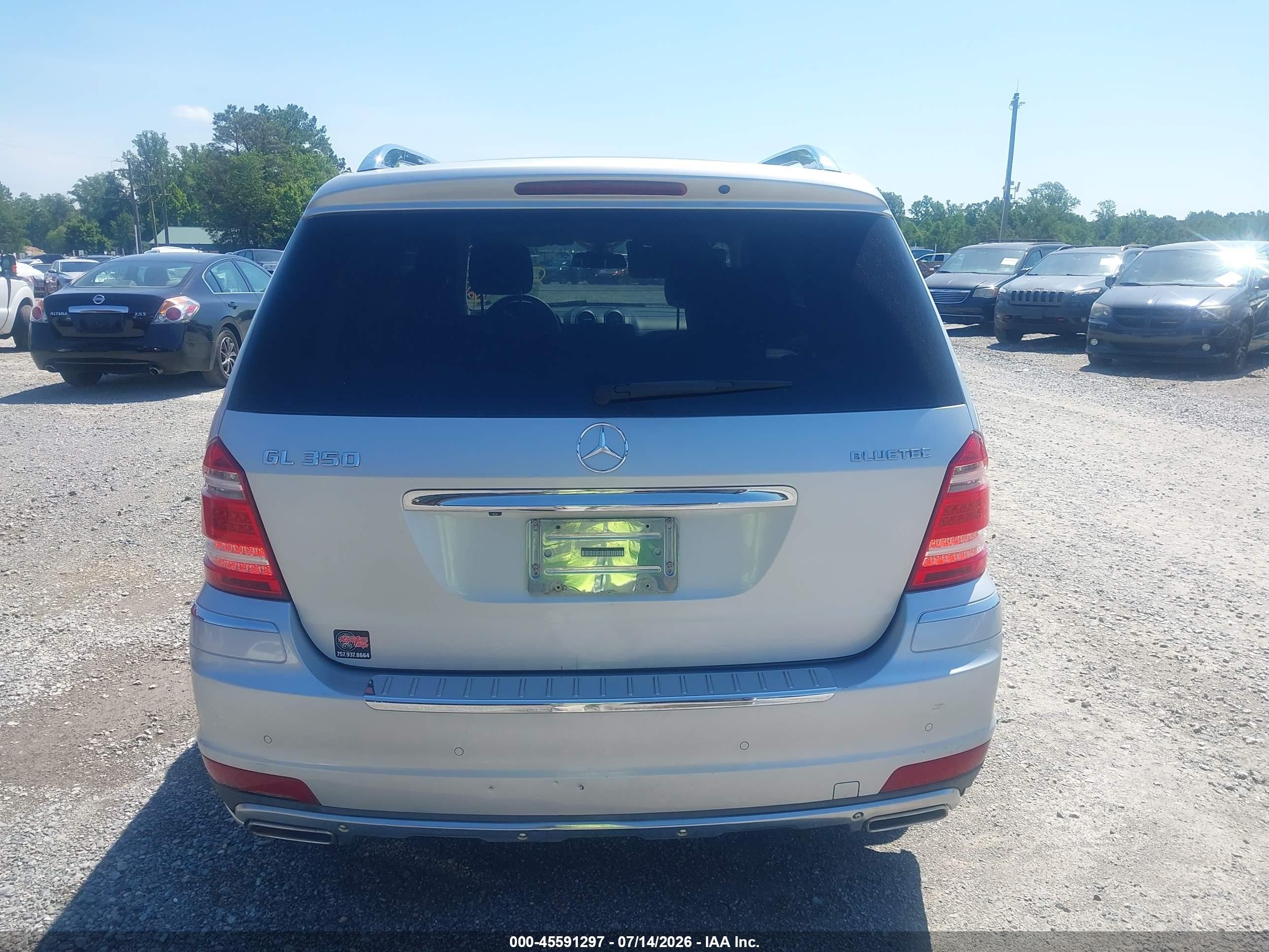 2011 Mercedes-benz Gl 350 Bluetec 4matic Silver vin: 4JGBF2FEXBA712112