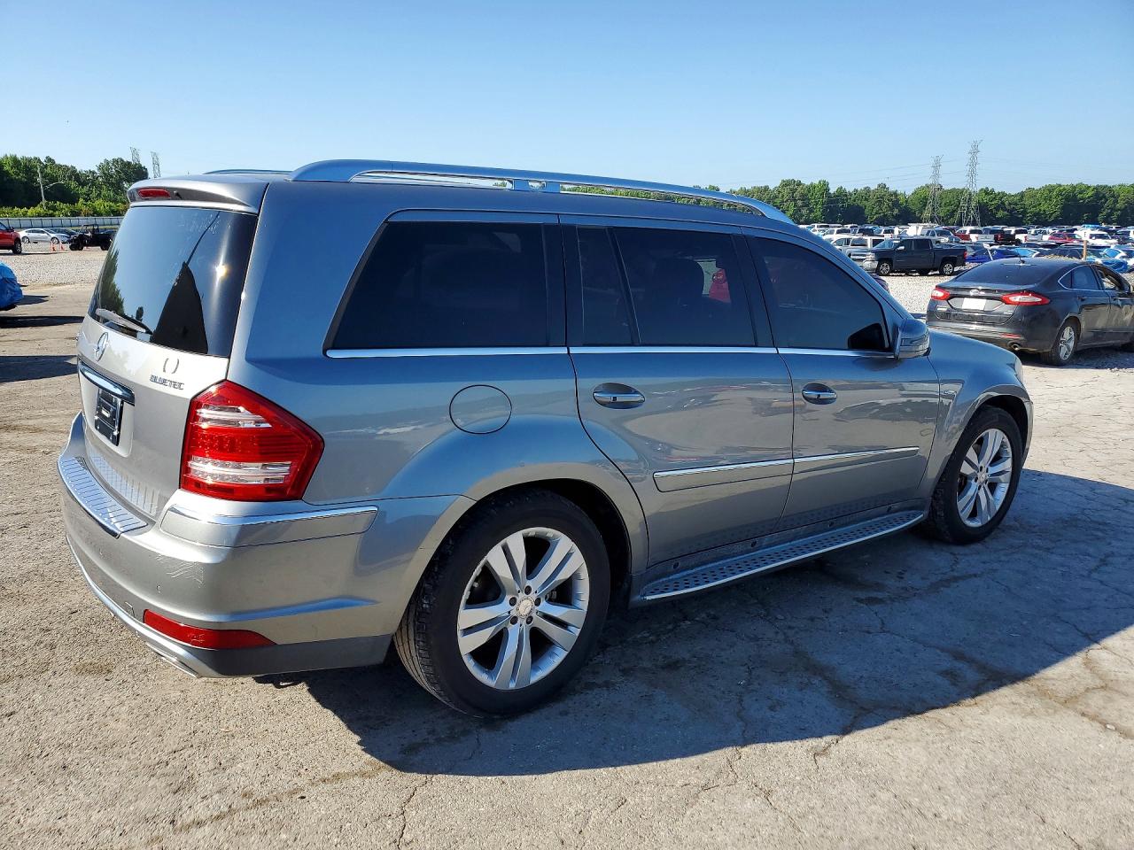 2012 Mercedes-benz Gl-class Gl350 Bluet Silver vin: 4JGBF2FEXCA794750
