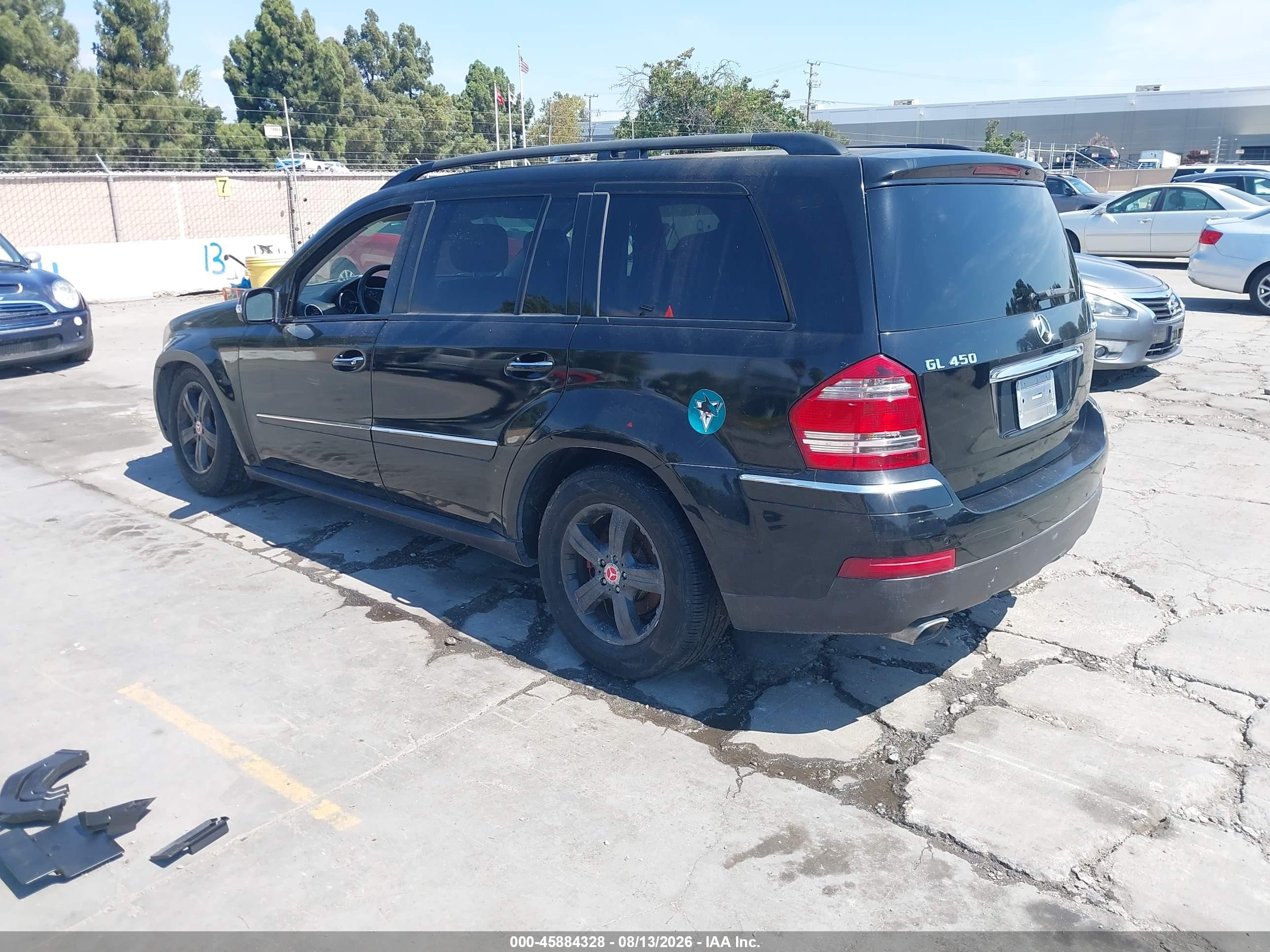 2007 Mercedes-benz Gl 450 4matic Black vin: 4JGBF71E07A150765