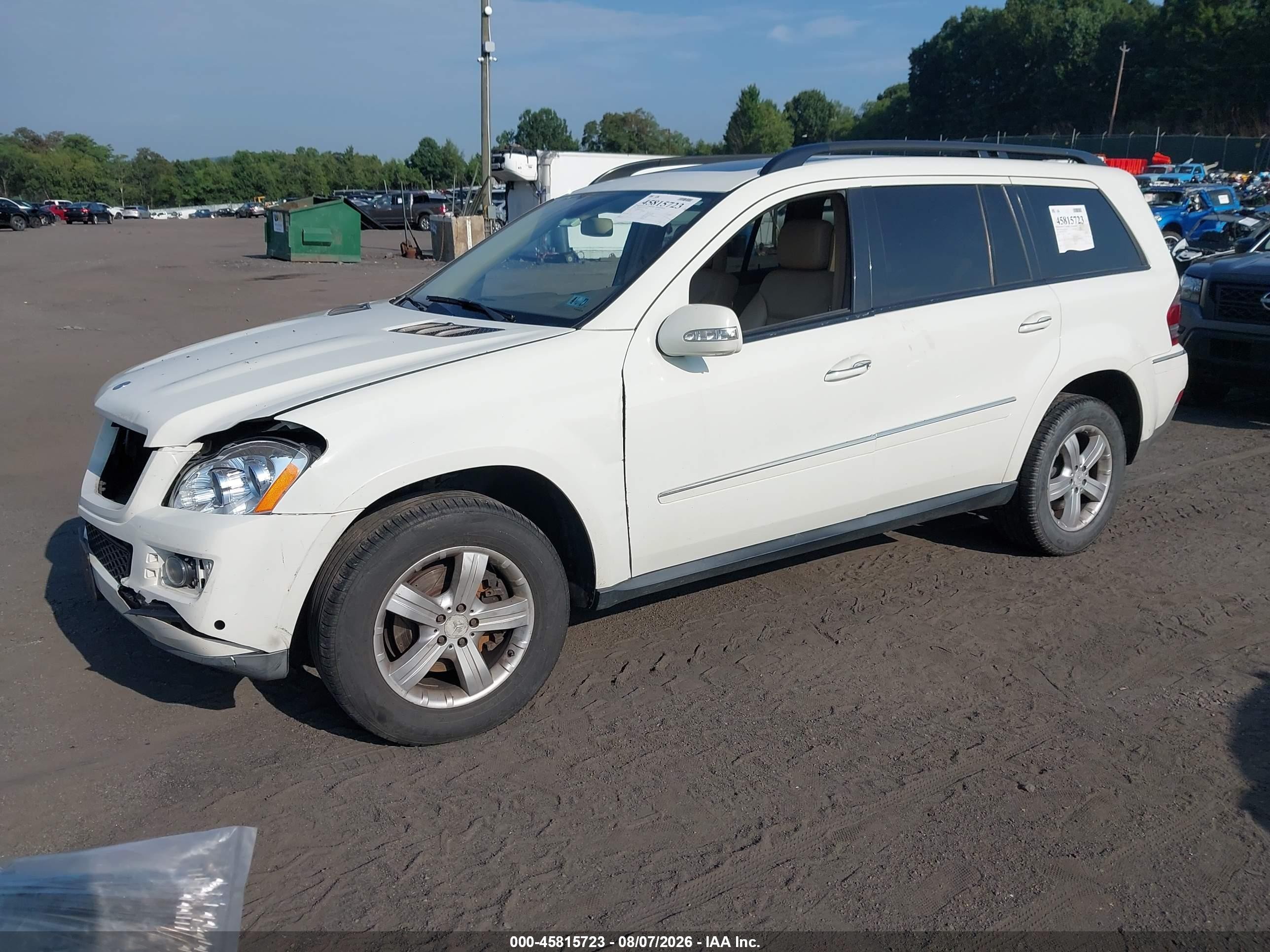 2008 Mercedes-benz Gl 450 4matic White vin: 4JGBF71E08A336503