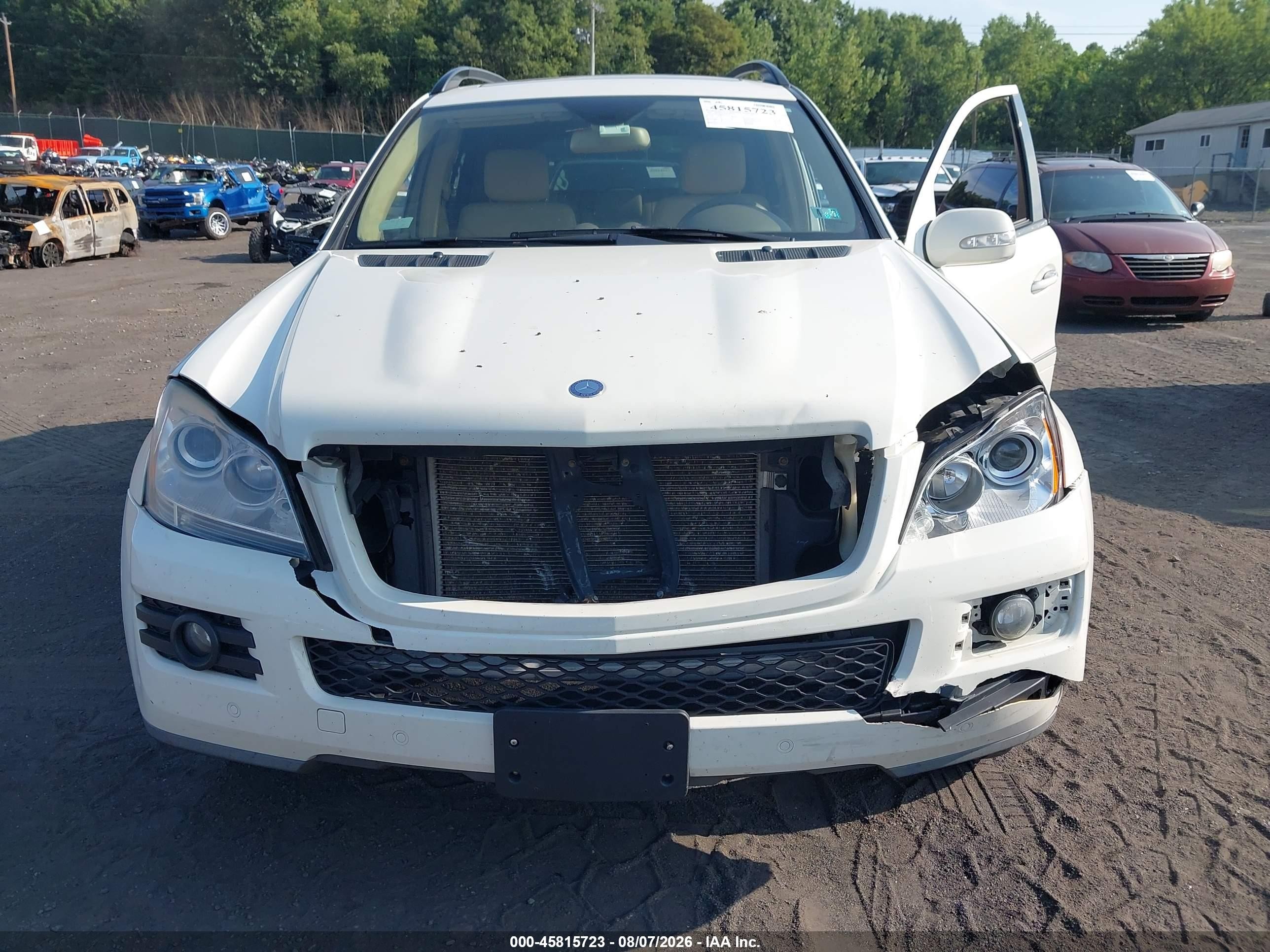 2008 Mercedes-benz Gl 450 4matic White vin: 4JGBF71E08A336503