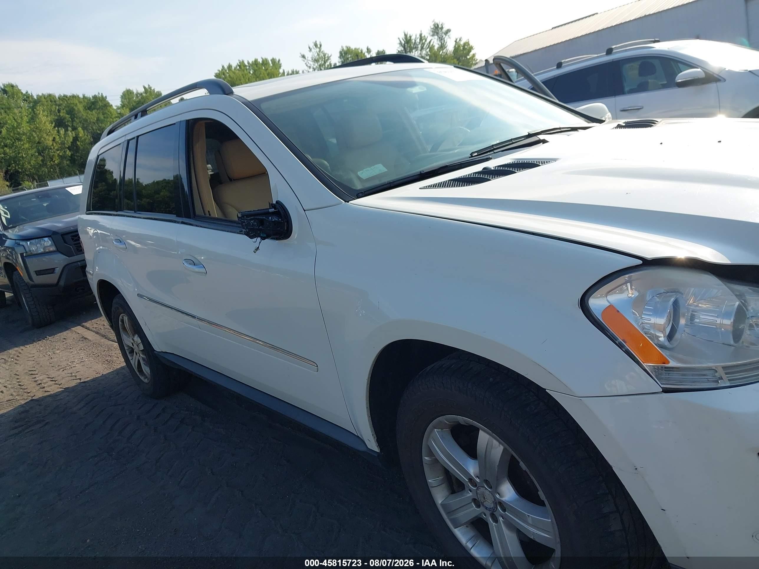 2008 Mercedes-benz Gl 450 4matic White vin: 4JGBF71E08A336503