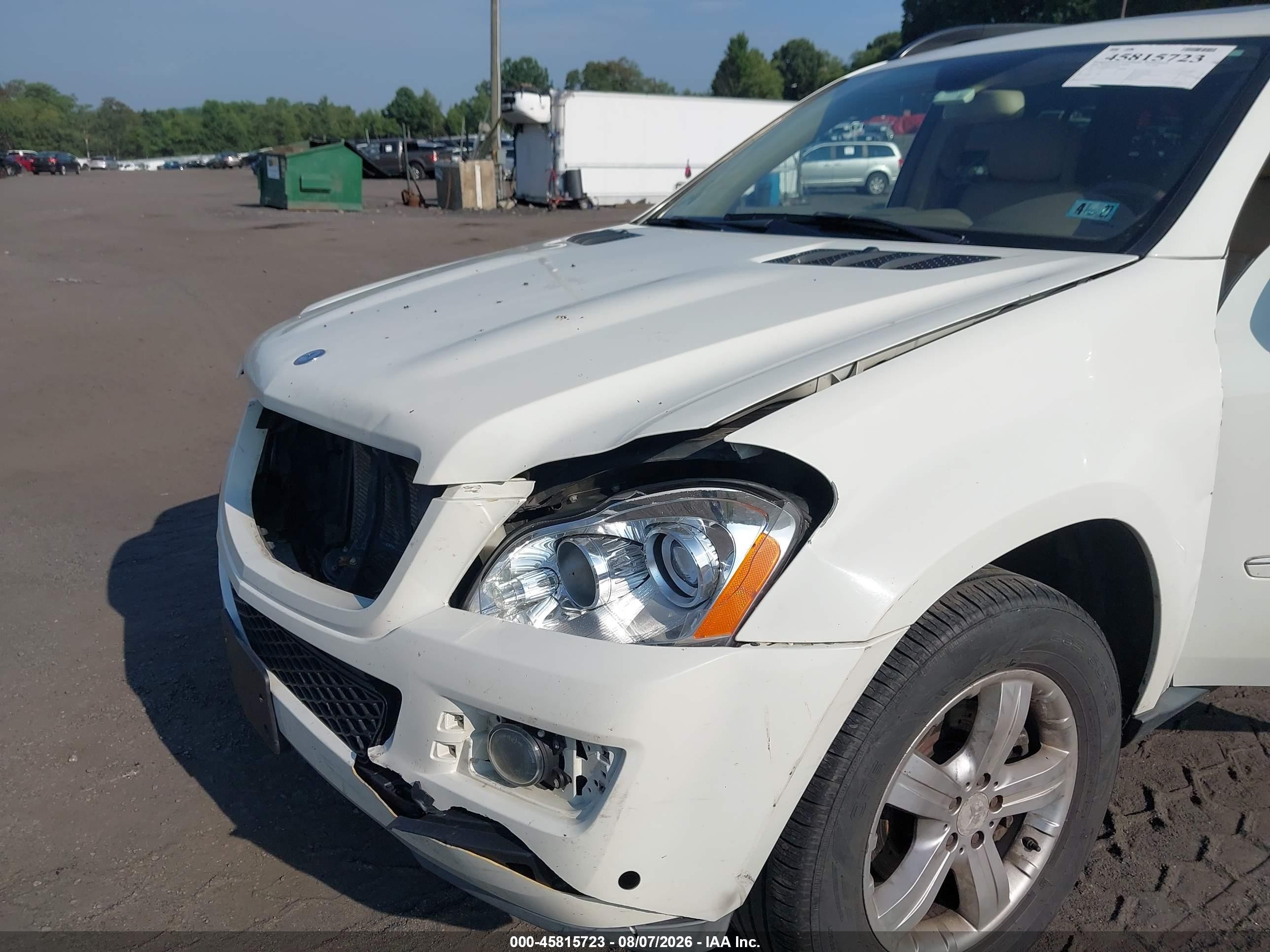 2008 Mercedes-benz Gl 450 4matic White vin: 4JGBF71E08A336503