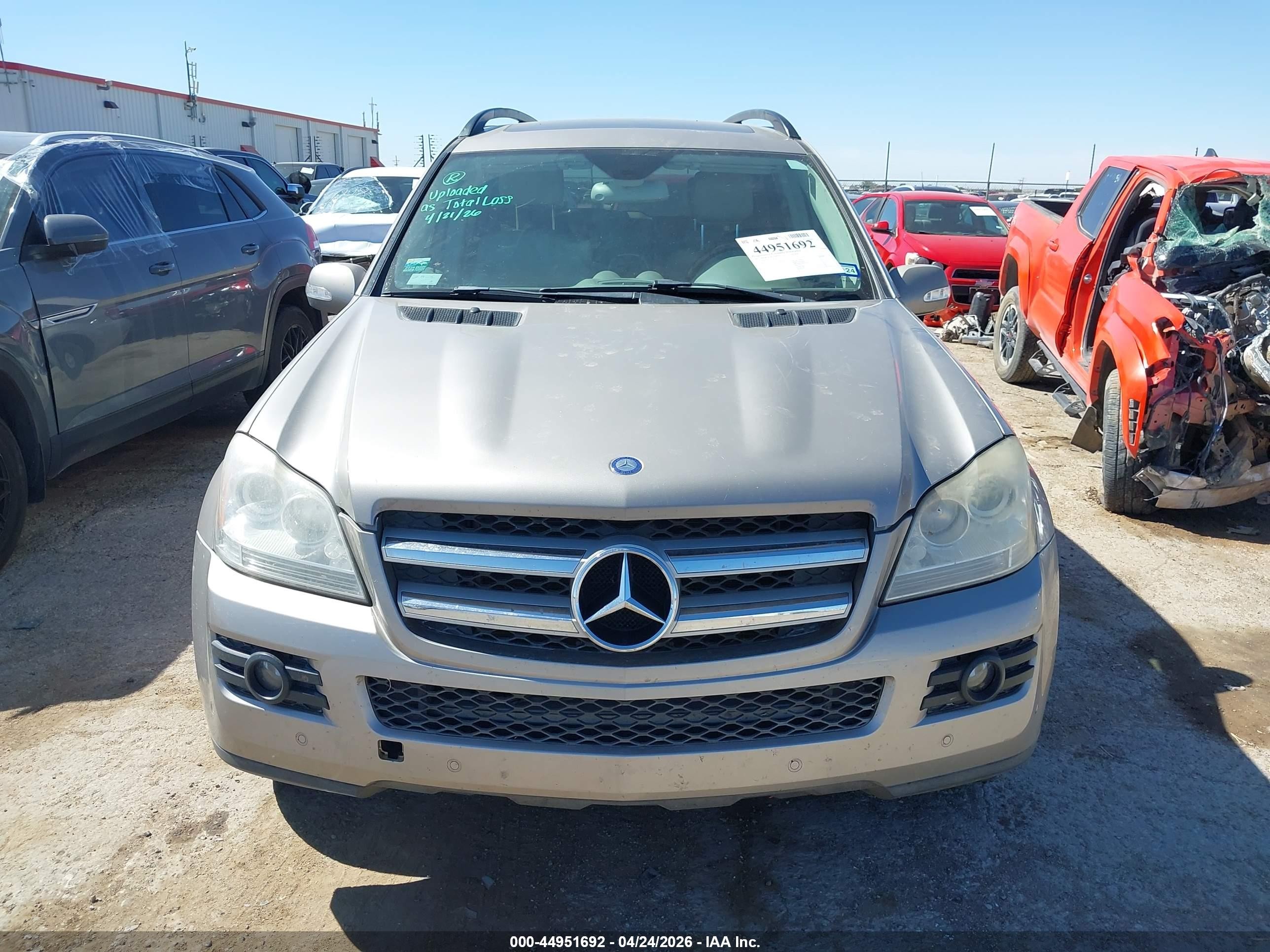 2007 Mercedes-benz Gl 450 4matic Серебряный vin: 4JGBF71E17A110520