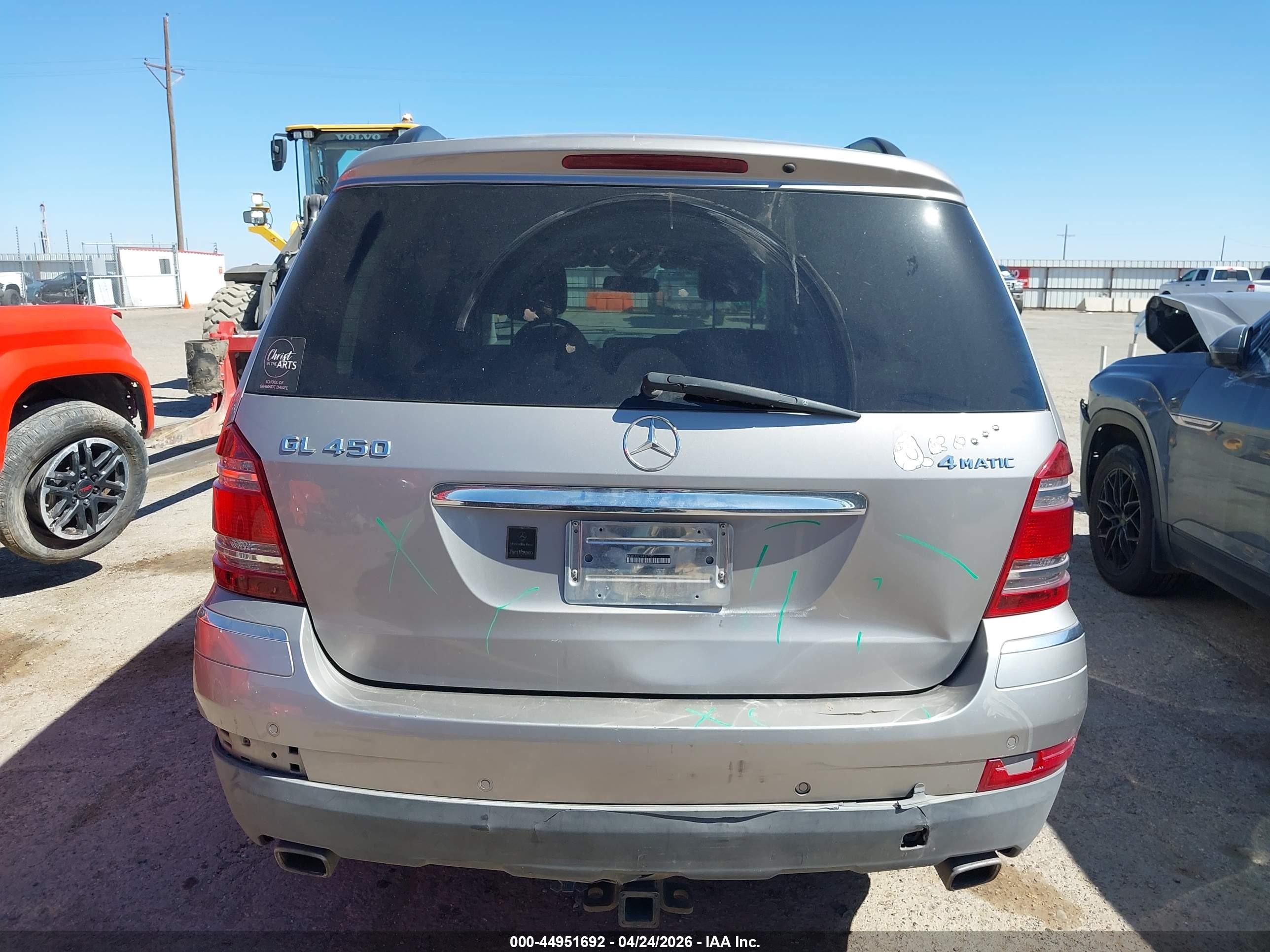 2007 Mercedes-benz Gl 450 4matic Серебряный vin: 4JGBF71E17A110520