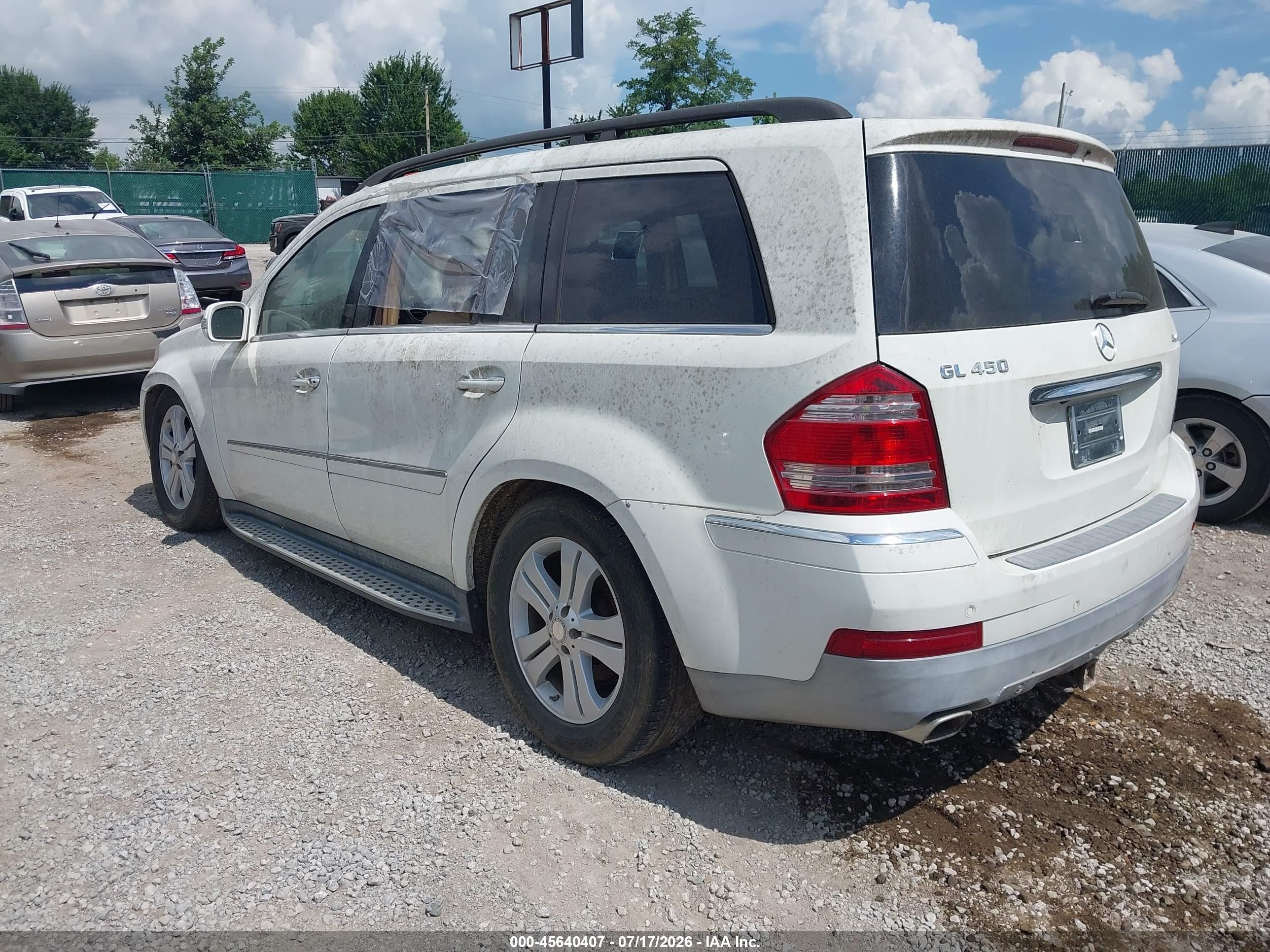 2008 Mercedes-benz Gl 450 4matic Белый vin: 4JGBF71E18A411547