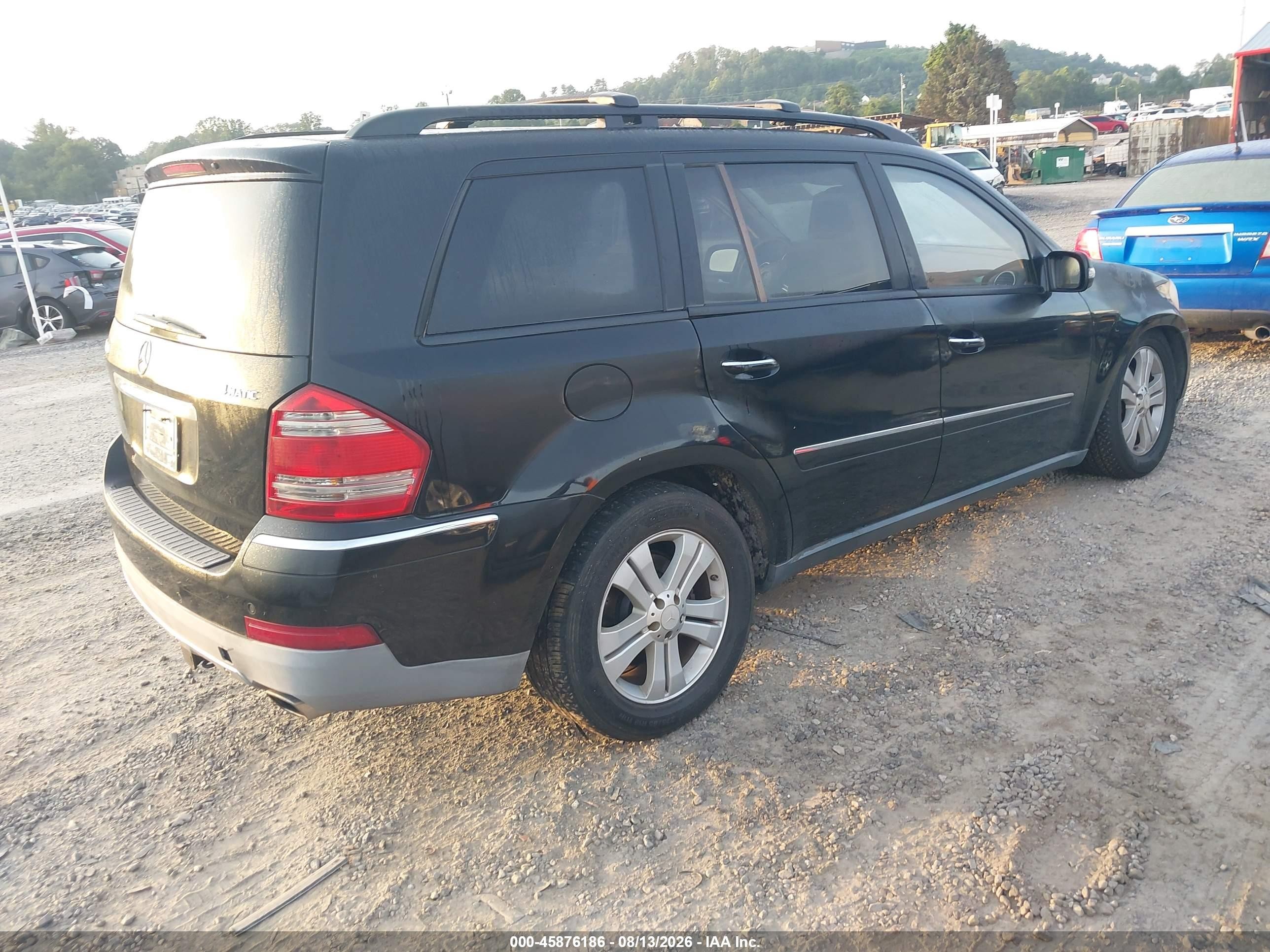 2008 Mercedes-benz Gl 450 4matic Черный vin: 4JGBF71E28A304801