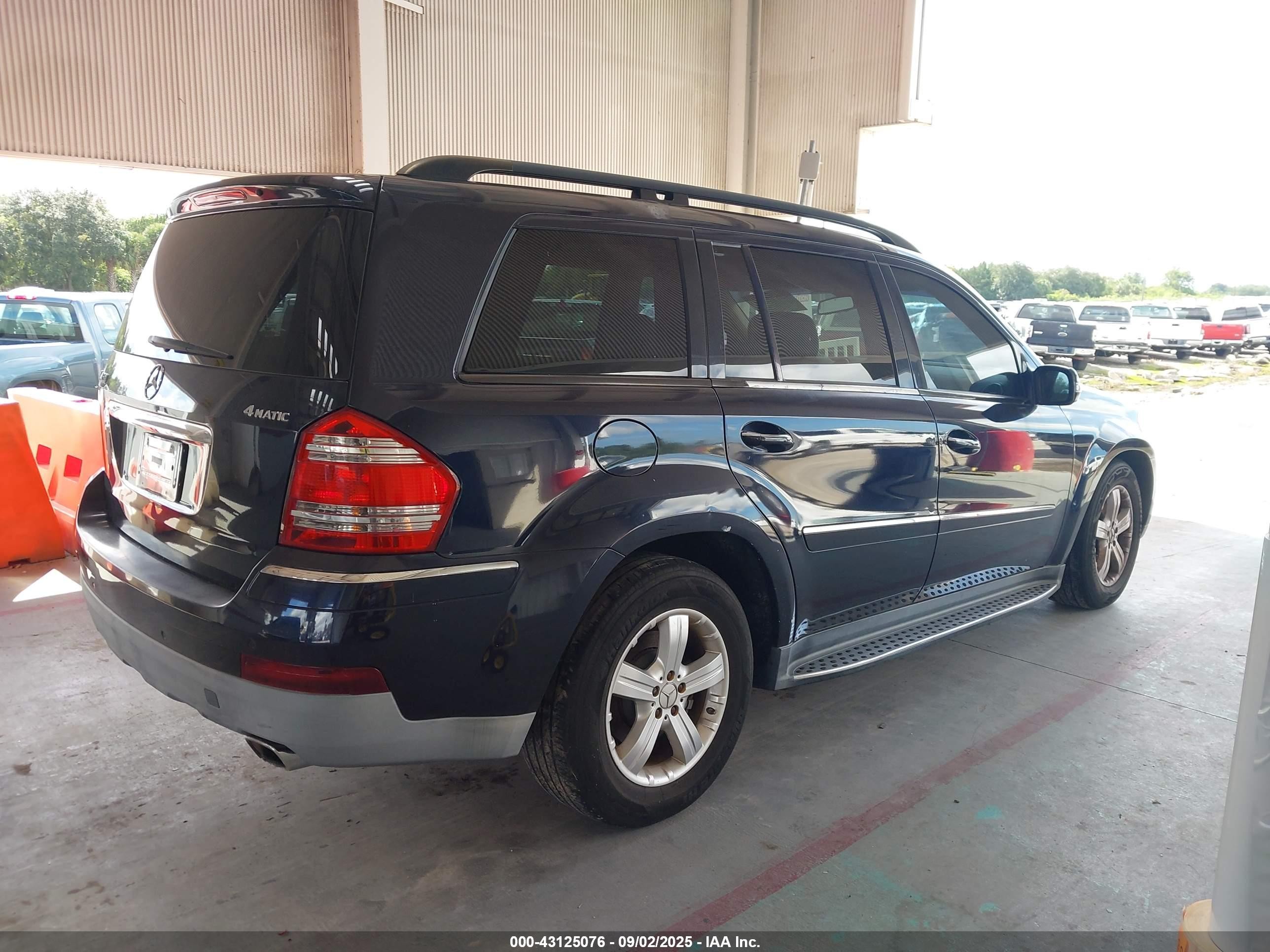 2007 Mercedes-benz Gl 450 4matic Blue vin: 4JGBF71E37A256451