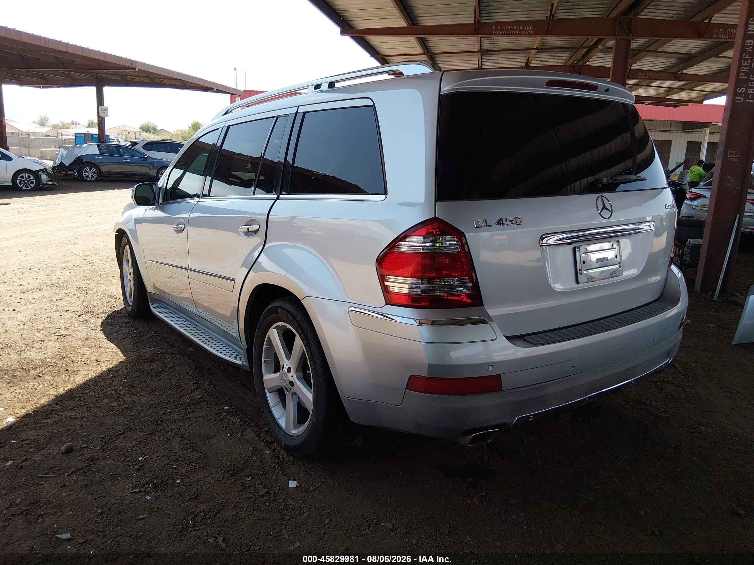 2009 Mercedes-benz Gl 450 4matic Silver vin: 4JGBF71E49A442275