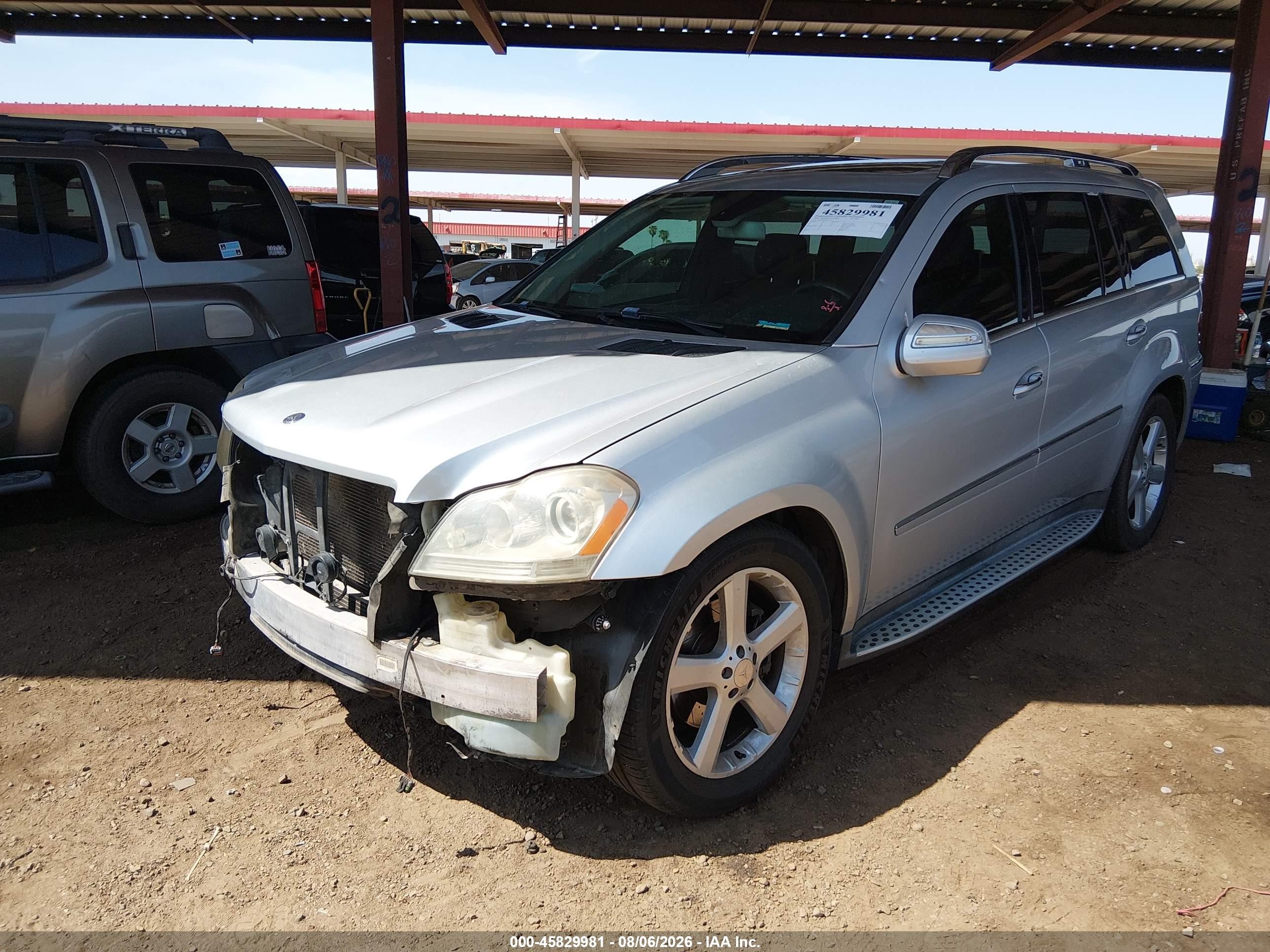 2009 Mercedes-benz Gl 450 4matic Silver vin: 4JGBF71E49A442275