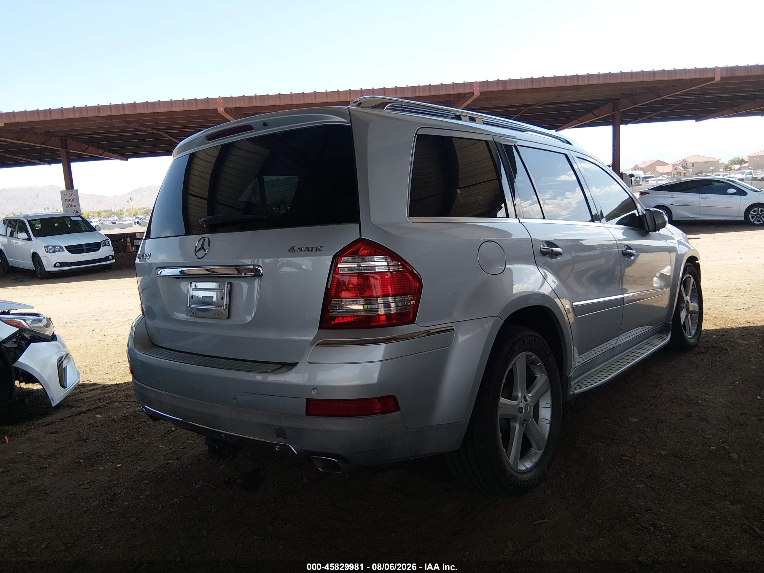 2009 Mercedes-benz Gl 450 4matic Silver vin: 4JGBF71E49A442275