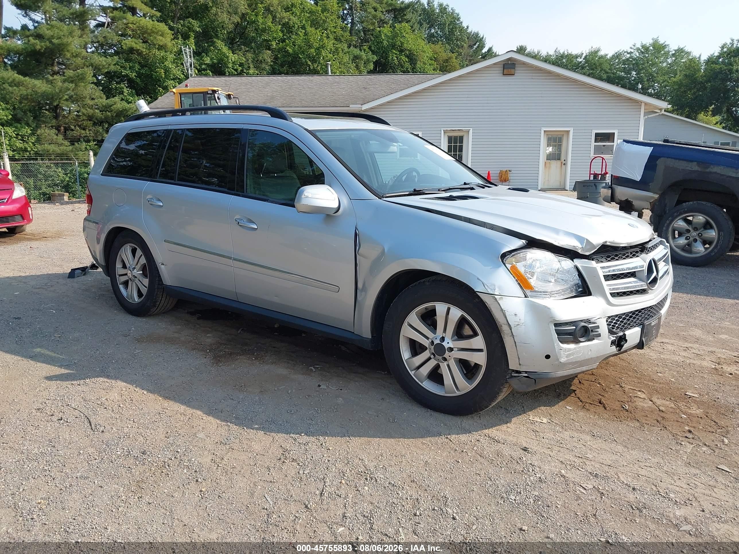 2009 Mercedes-benz Gl 450 4matic Silver vin: 4JGBF71E69A508003