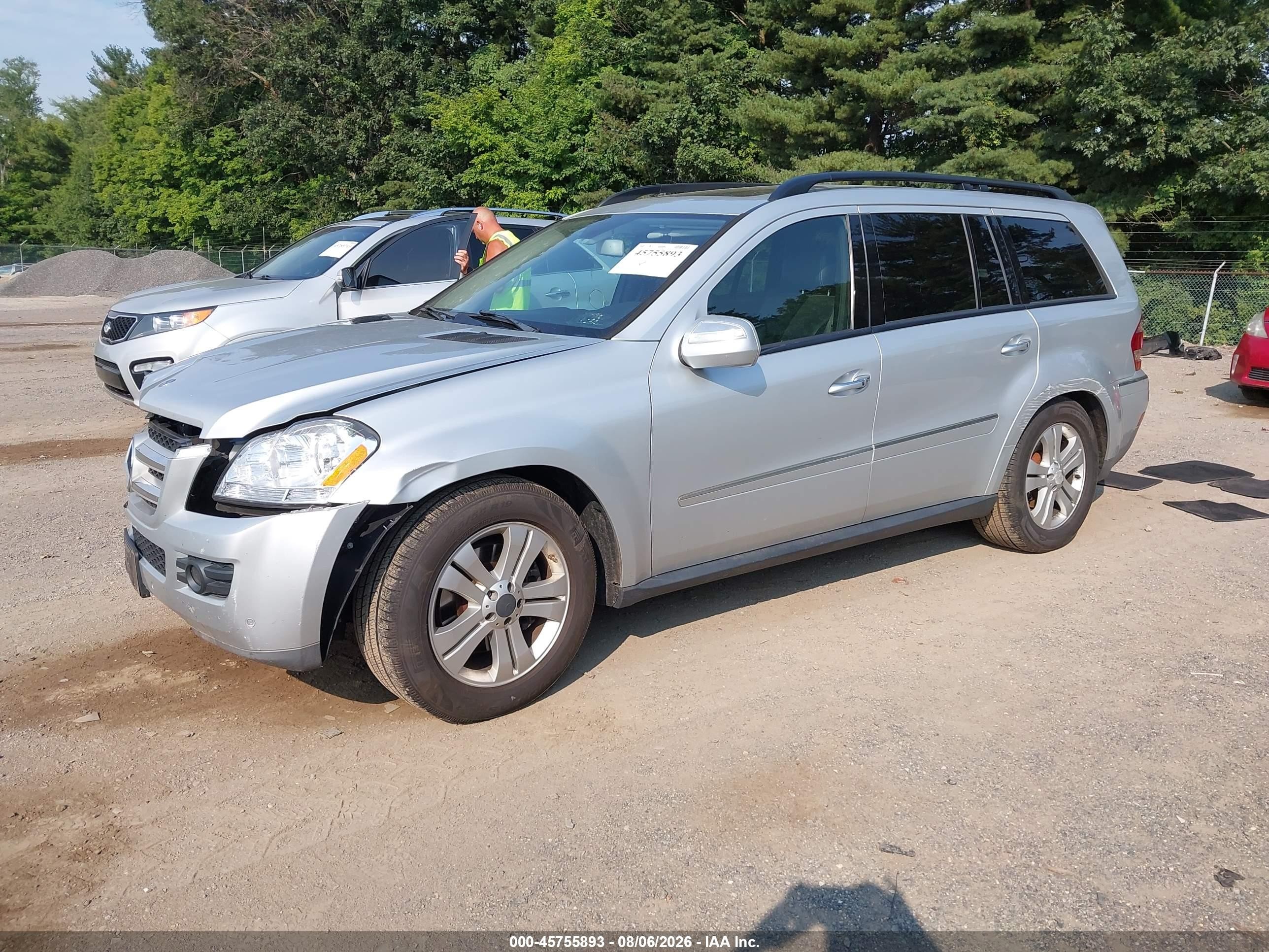 2009 Mercedes-benz Gl 450 4matic Silver vin: 4JGBF71E69A508003