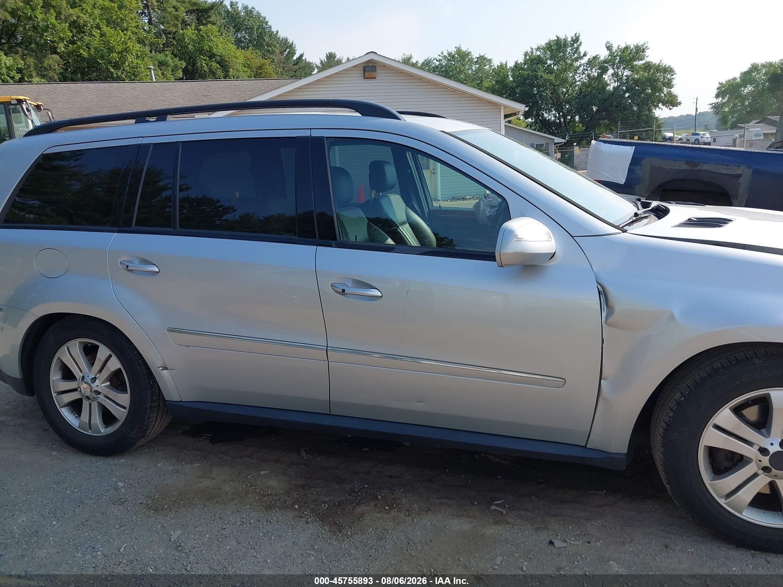 2009 Mercedes-benz Gl 450 4matic Silver vin: 4JGBF71E69A508003