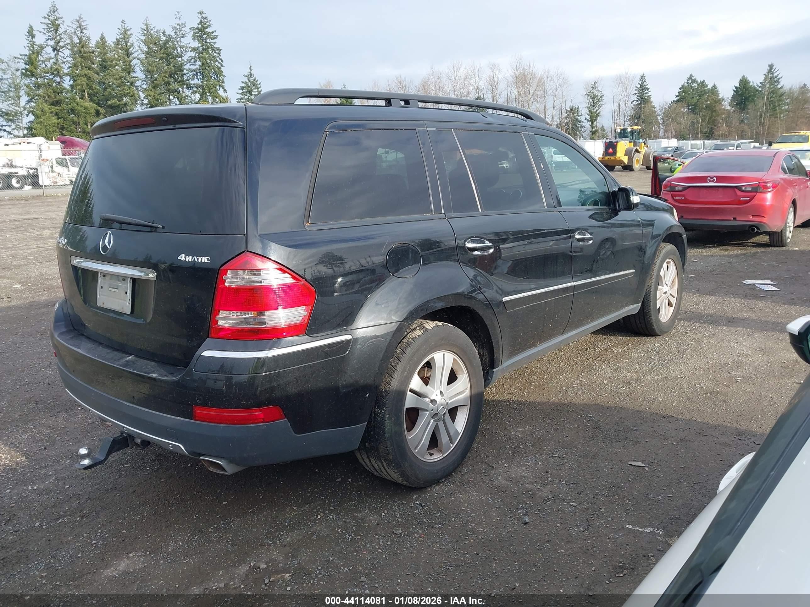 2007 Mercedes-benz Gl 450 4matic Черный vin: 4JGBF71E87A255196