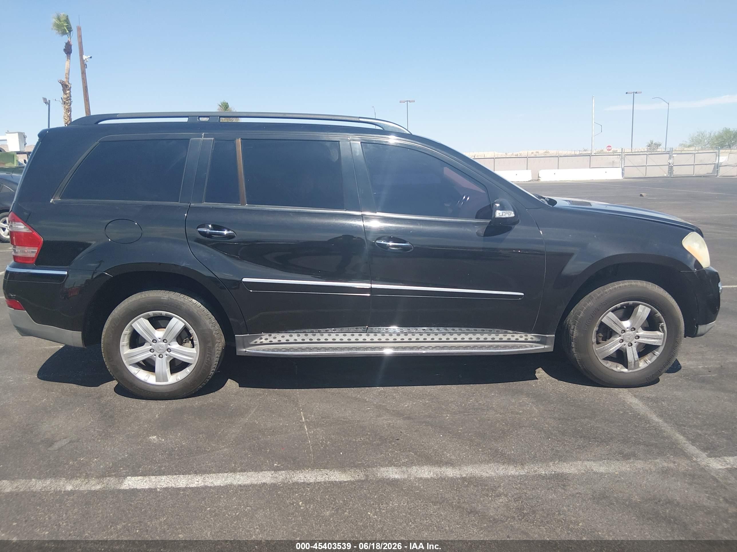 2007 Mercedes-benz Gl 450 4matic Black vin: 4JGBF71E97A280107