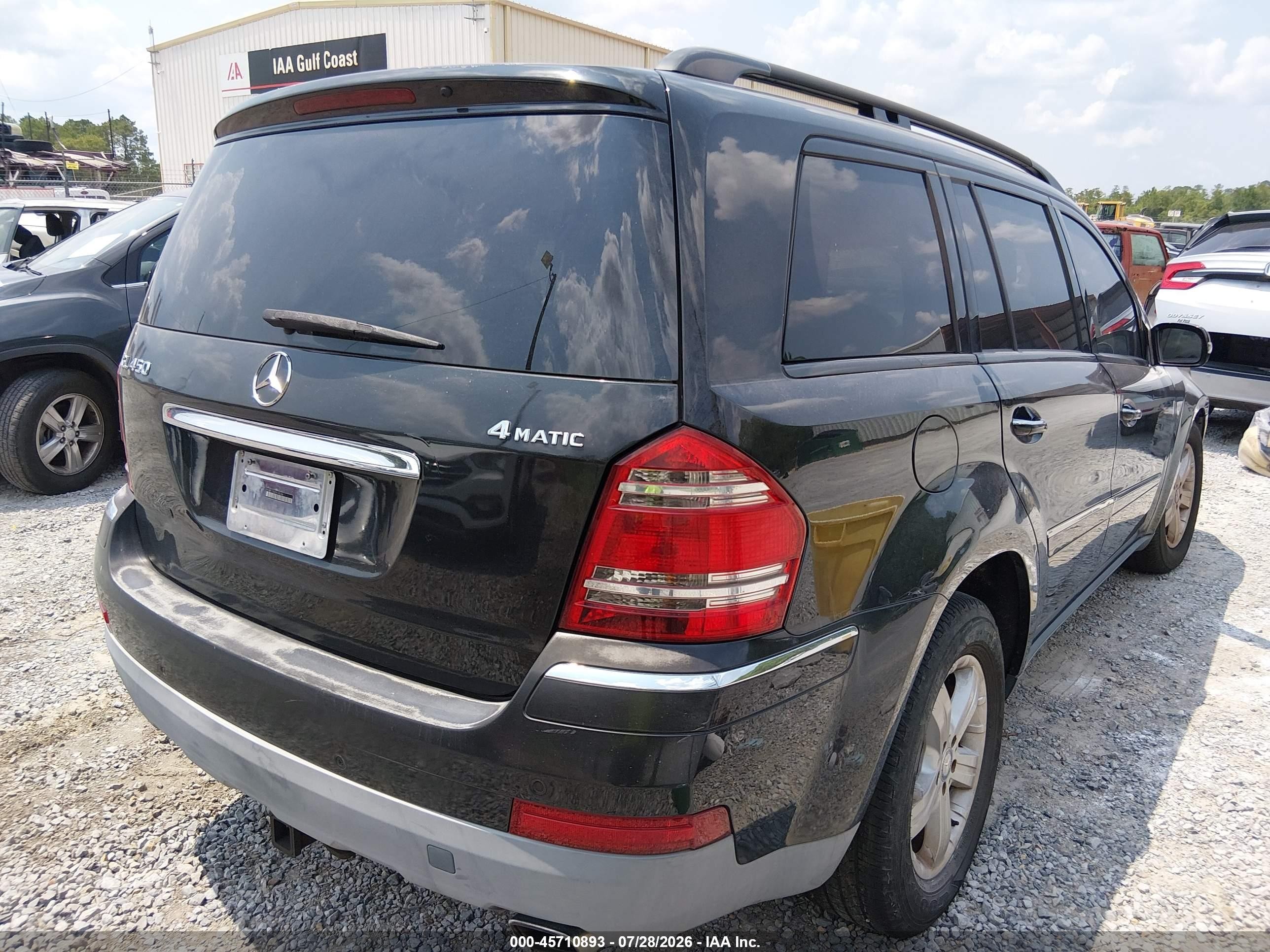 2007 Mercedes-benz Gl 450 4matic Black vin: 4JGBF71EX7A145766