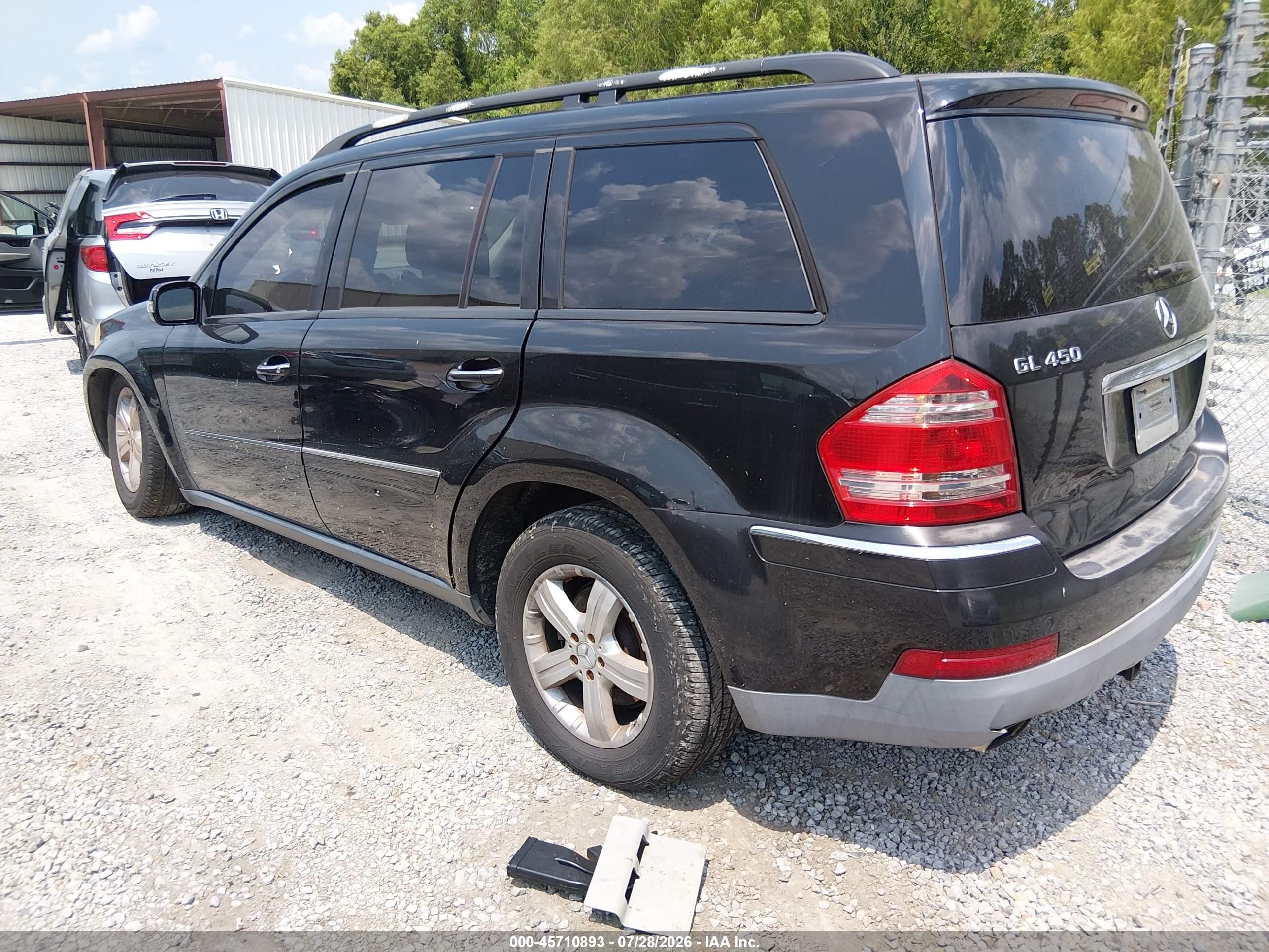 2007 Mercedes-benz Gl 450 4matic Black vin: 4JGBF71EX7A145766