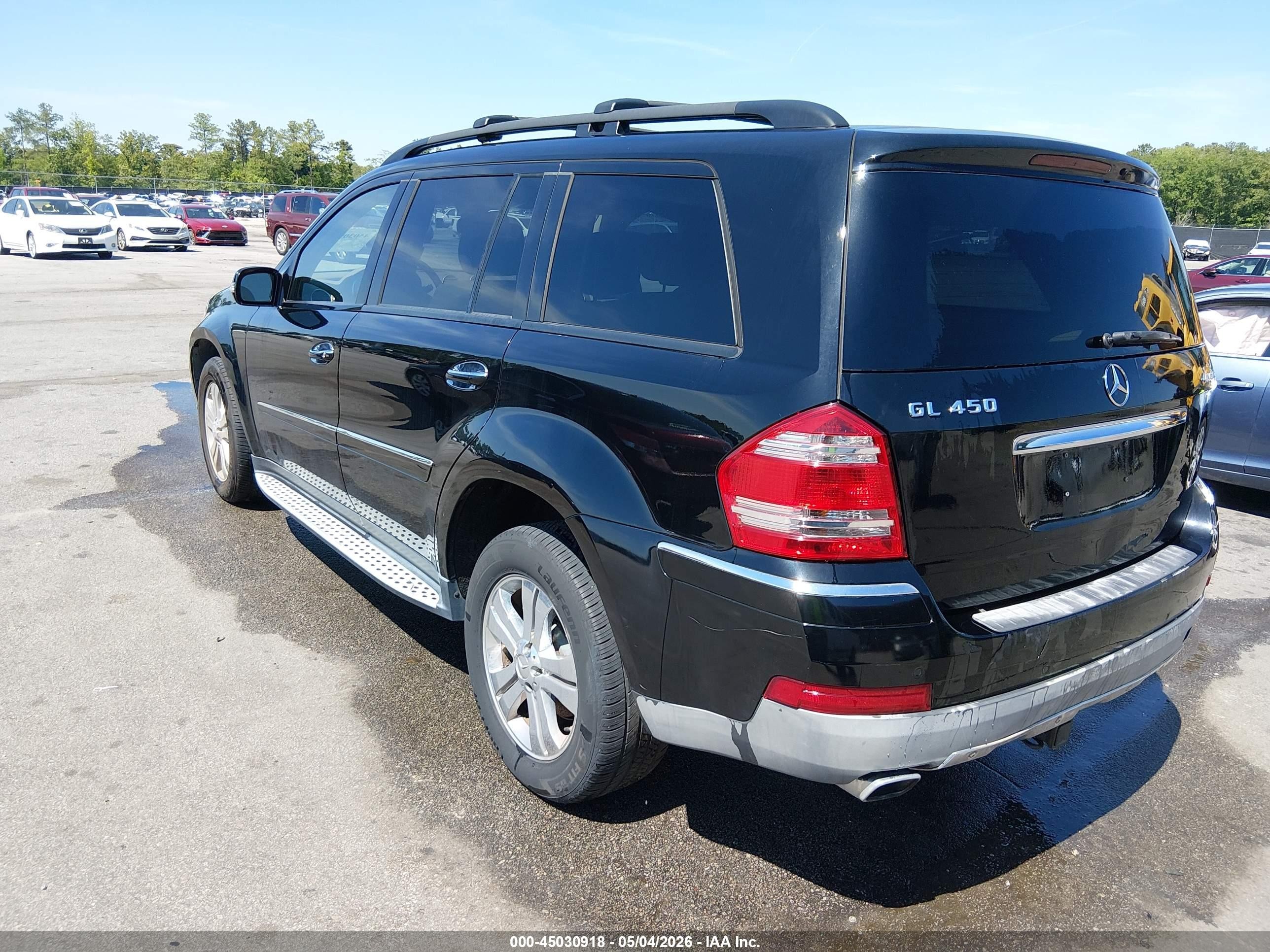 2008 Mercedes-benz Gl 450 4matic Черный vin: 4JGBF71EX8A378872
