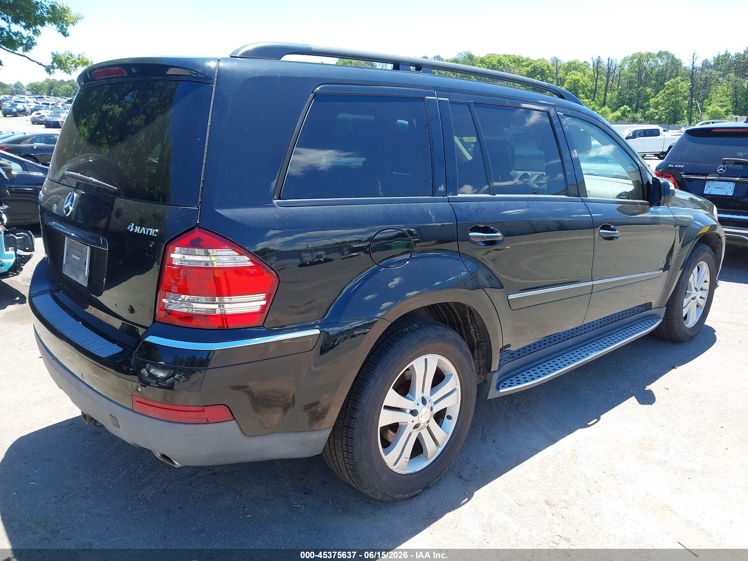 2009 Mercedes-benz Gl 450 4matic Black vin: 4JGBF71EX9A474339