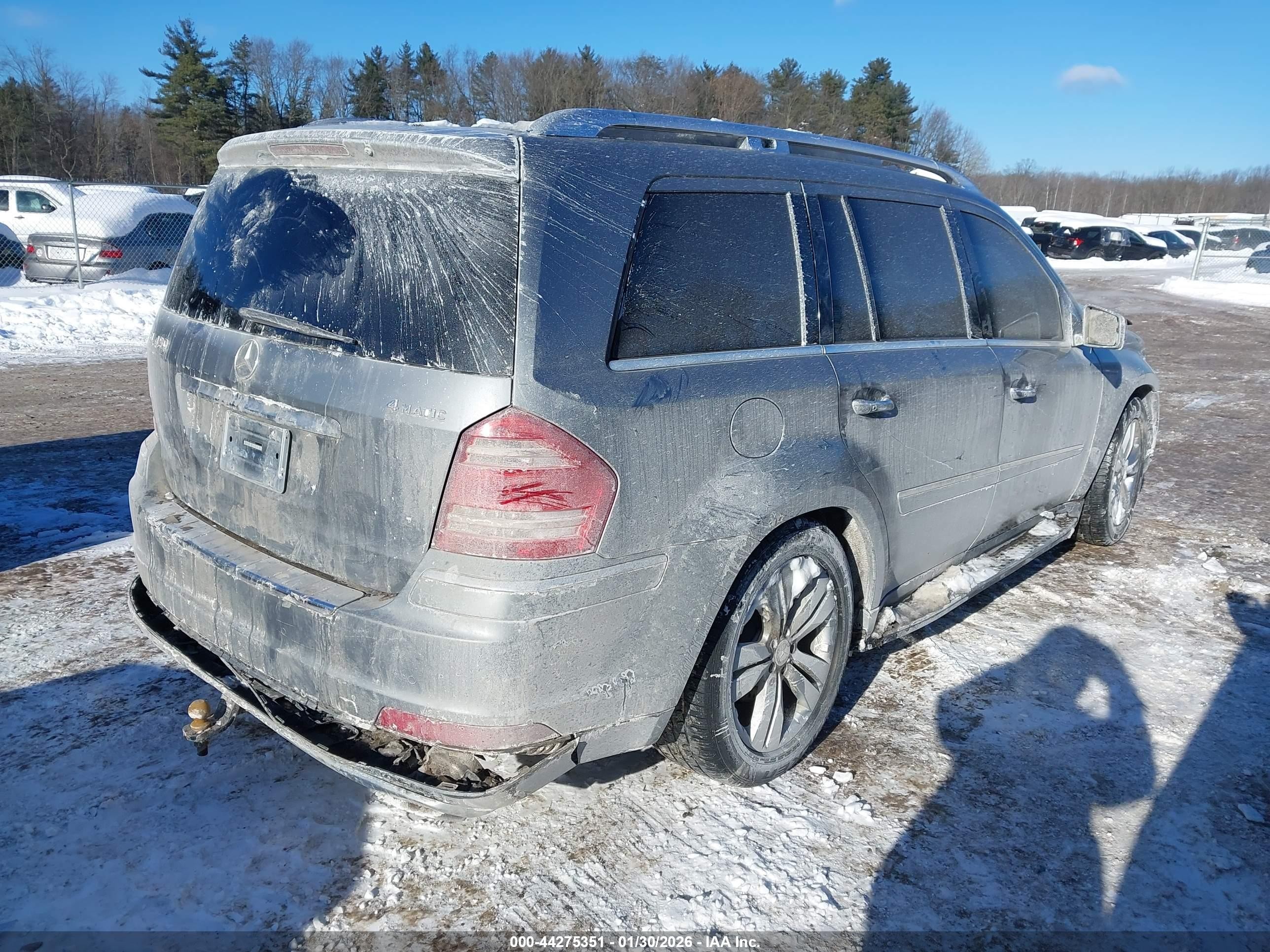 2011 Mercedes-benz Gl-class Gl 450 Gray vin: 4JGBF7BE1BA636346