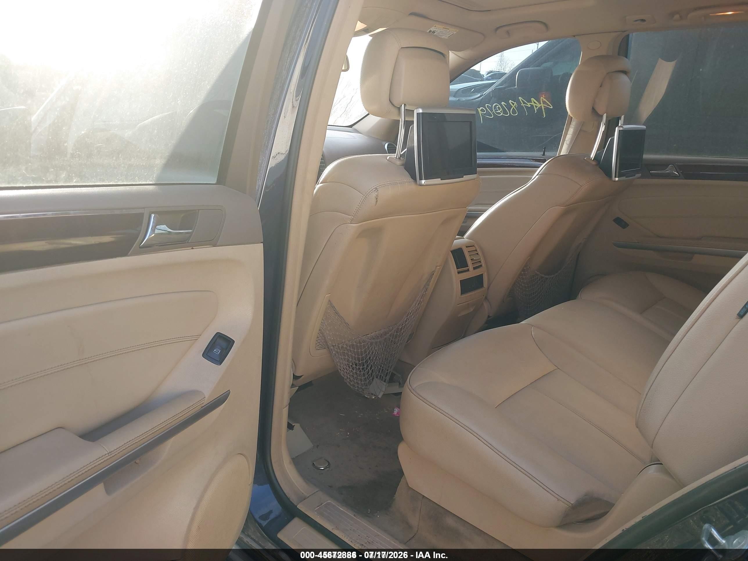 2012 Mercedes-benz Gl 450 4matic Dark Blue vin: 4JGBF7BE1CA797006