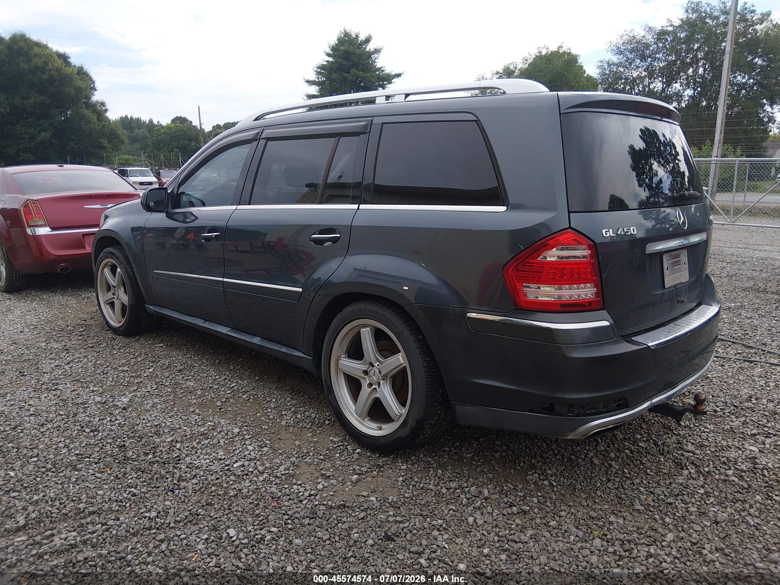 2010 Mercedes-benz Gl 450 4matic Gray vin: 4JGBF7BE2AA538151