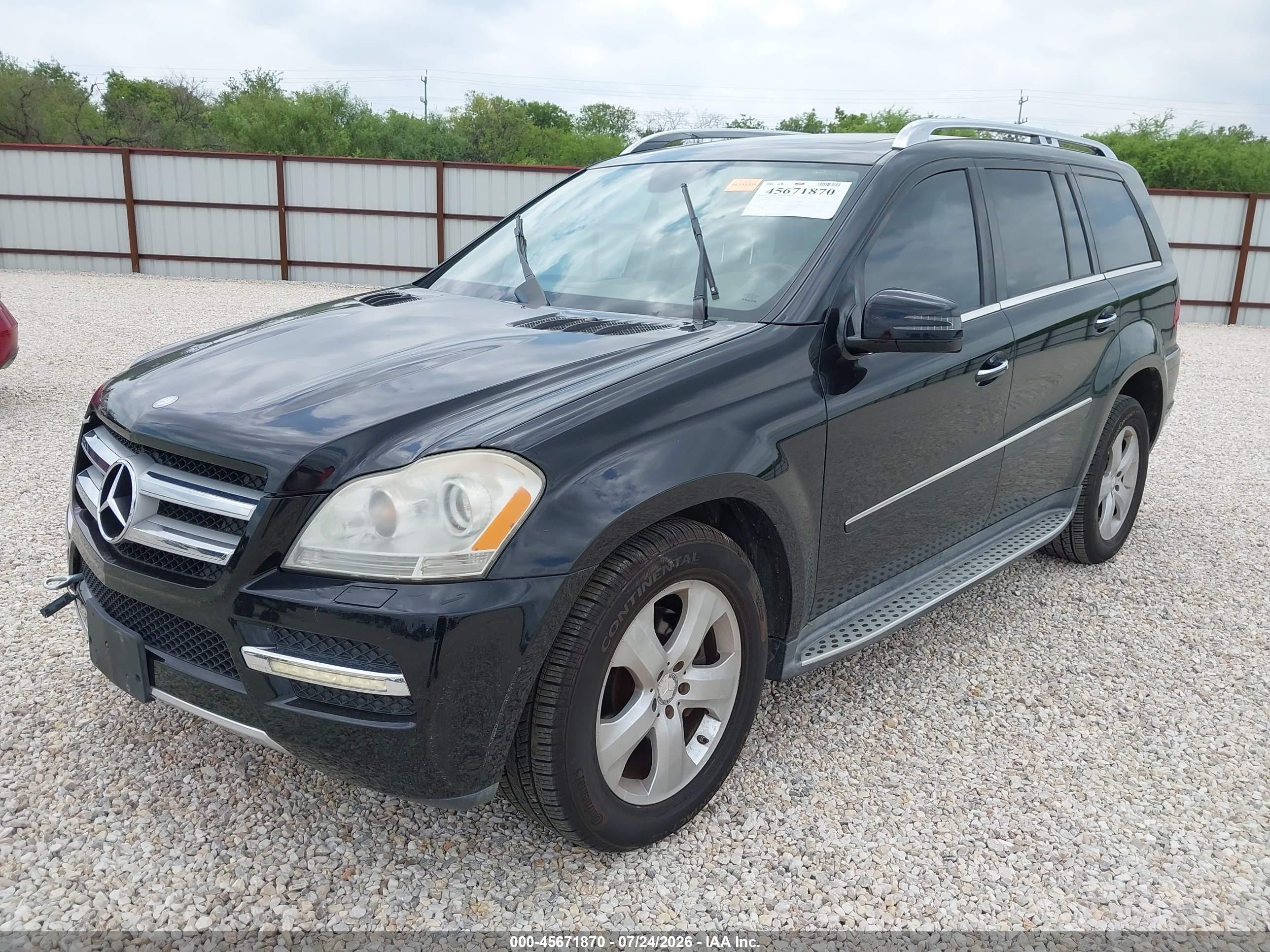 2012 Mercedes-benz Gl 450 4matic Black vin: 4JGBF7BE2CA781557