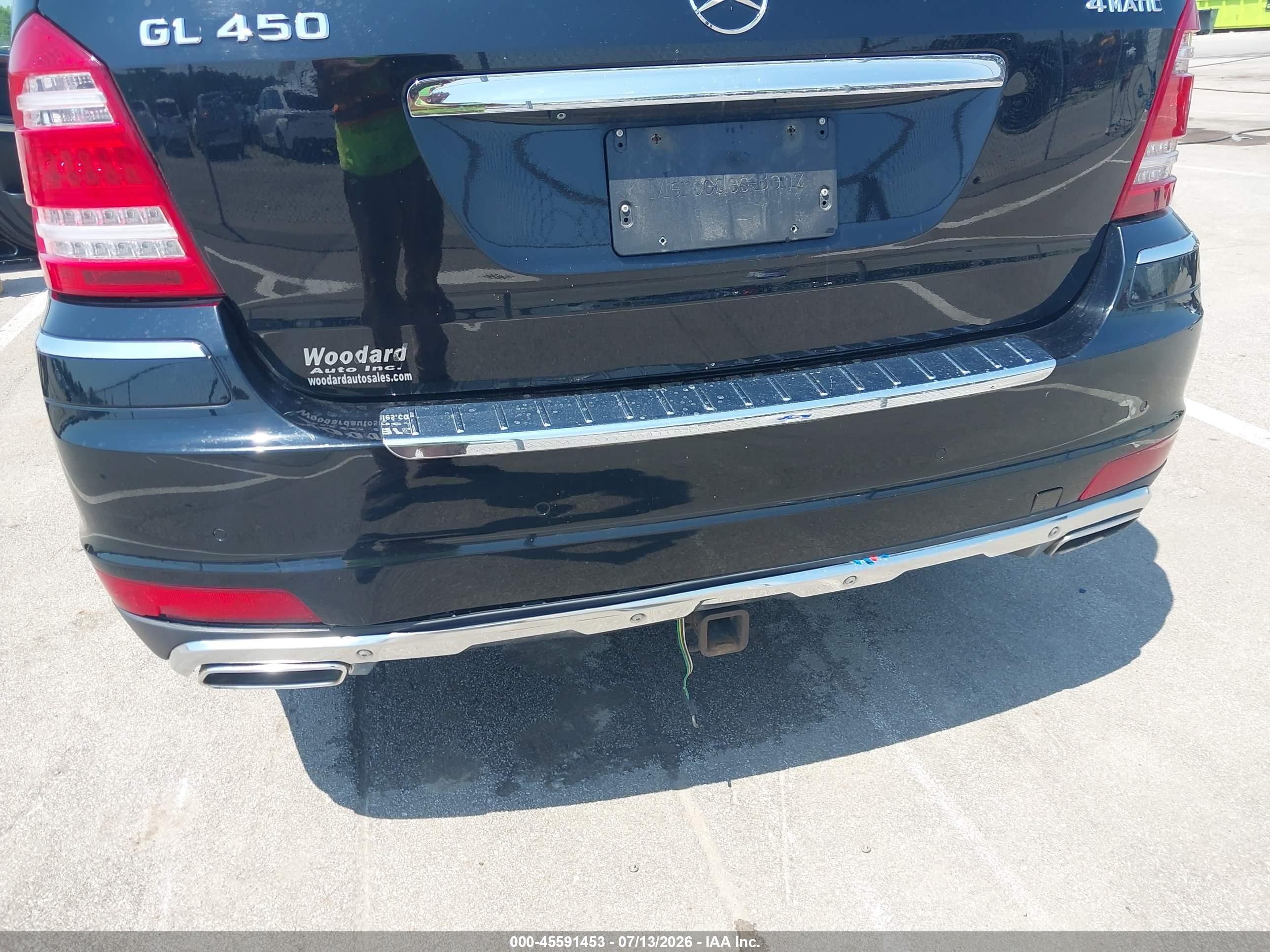 2010 Mercedes-benz Gl 450 4matic Black vin: 4JGBF7BE3AA588976