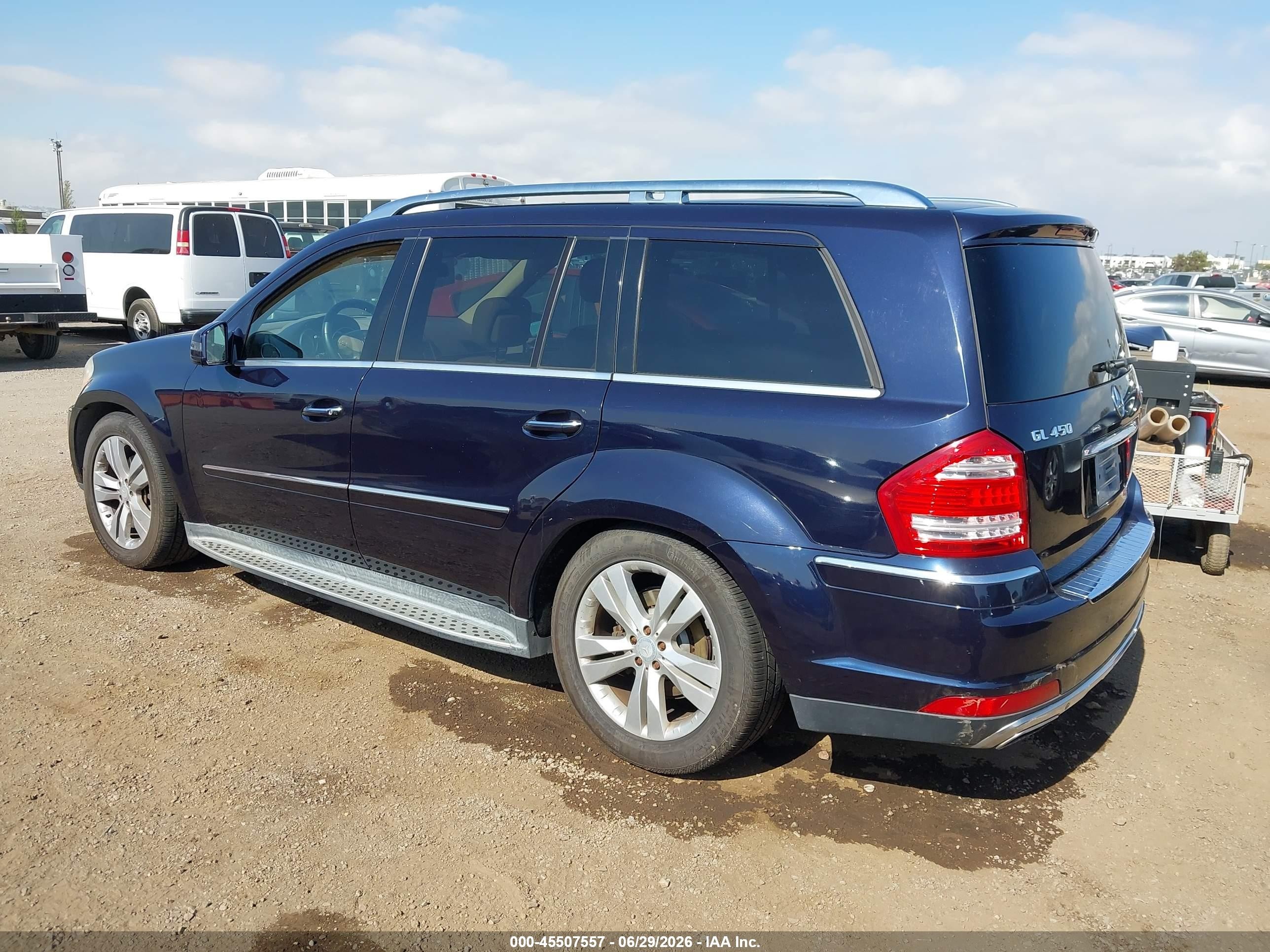 2011 Mercedes-benz Gl 450 4matic Blue vin: 4JGBF7BE3BA718496