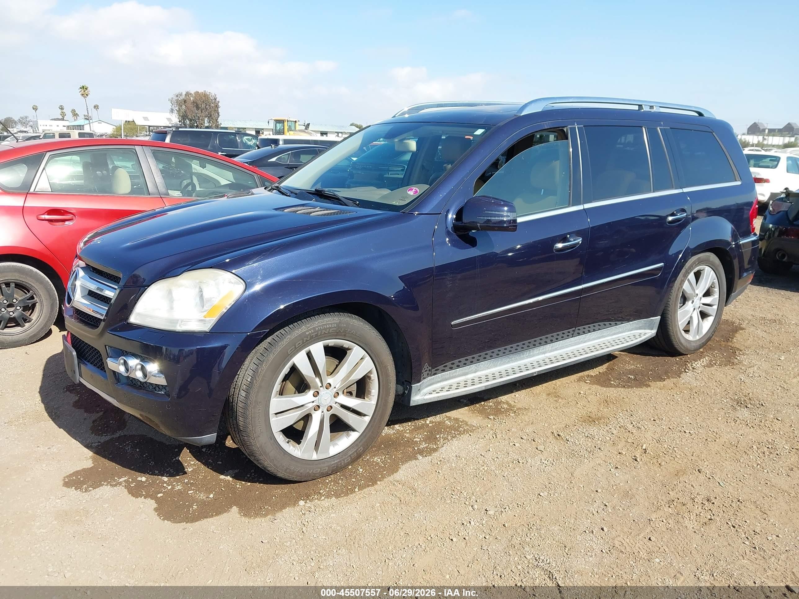 2011 Mercedes-benz Gl 450 4matic Blue vin: 4JGBF7BE3BA718496