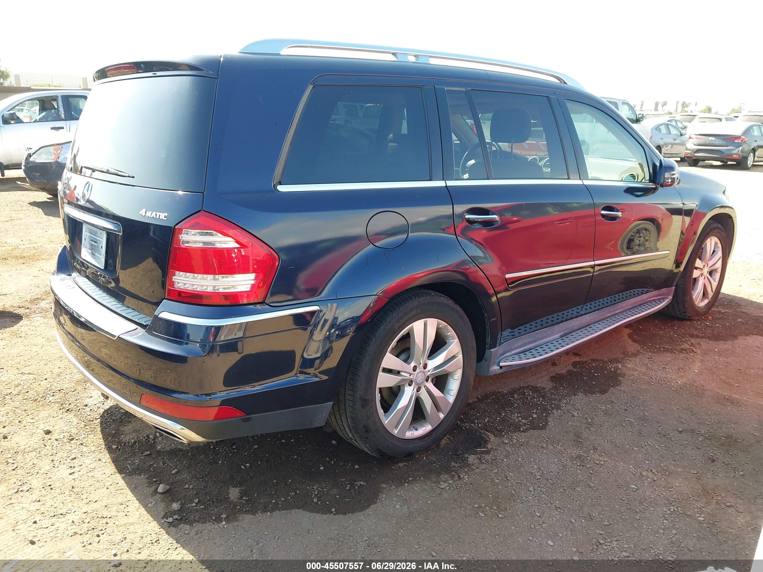 2011 Mercedes-benz Gl 450 4matic Blue vin: 4JGBF7BE3BA718496