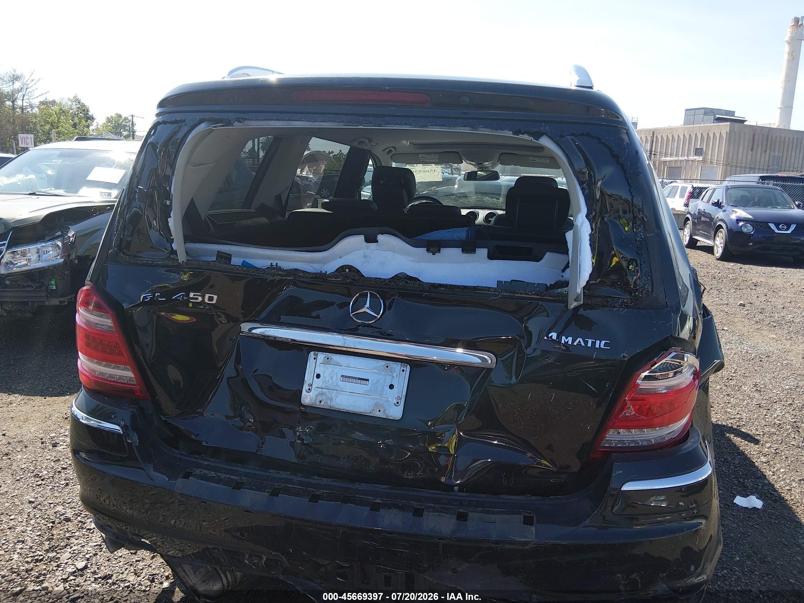 2010 Mercedes-benz Gl 450 4matic Black vin: 4JGBF7BE4AA603596