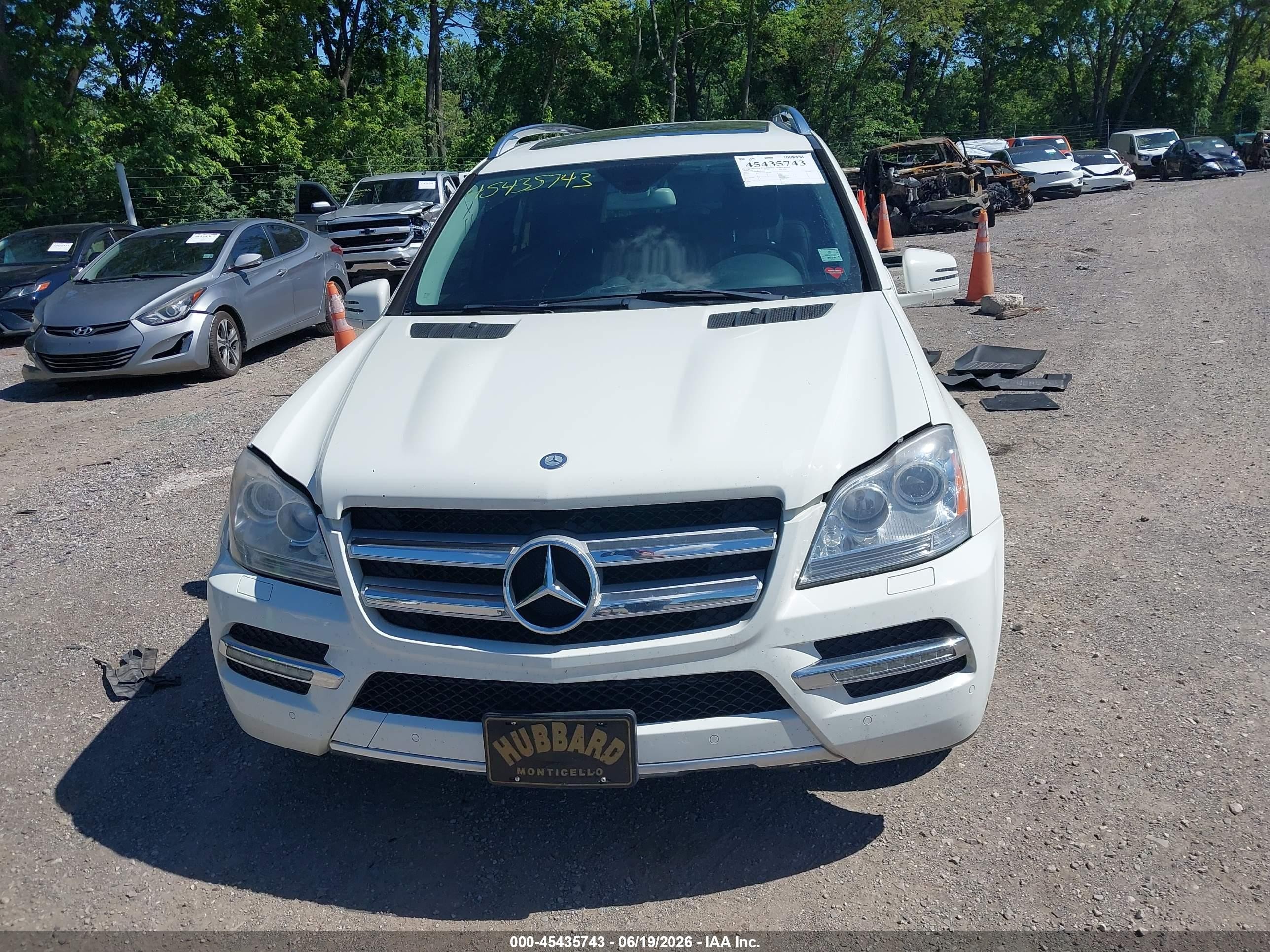2011 Mercedes-benz Gl 450 4matic White vin: 4JGBF7BE4BA745044