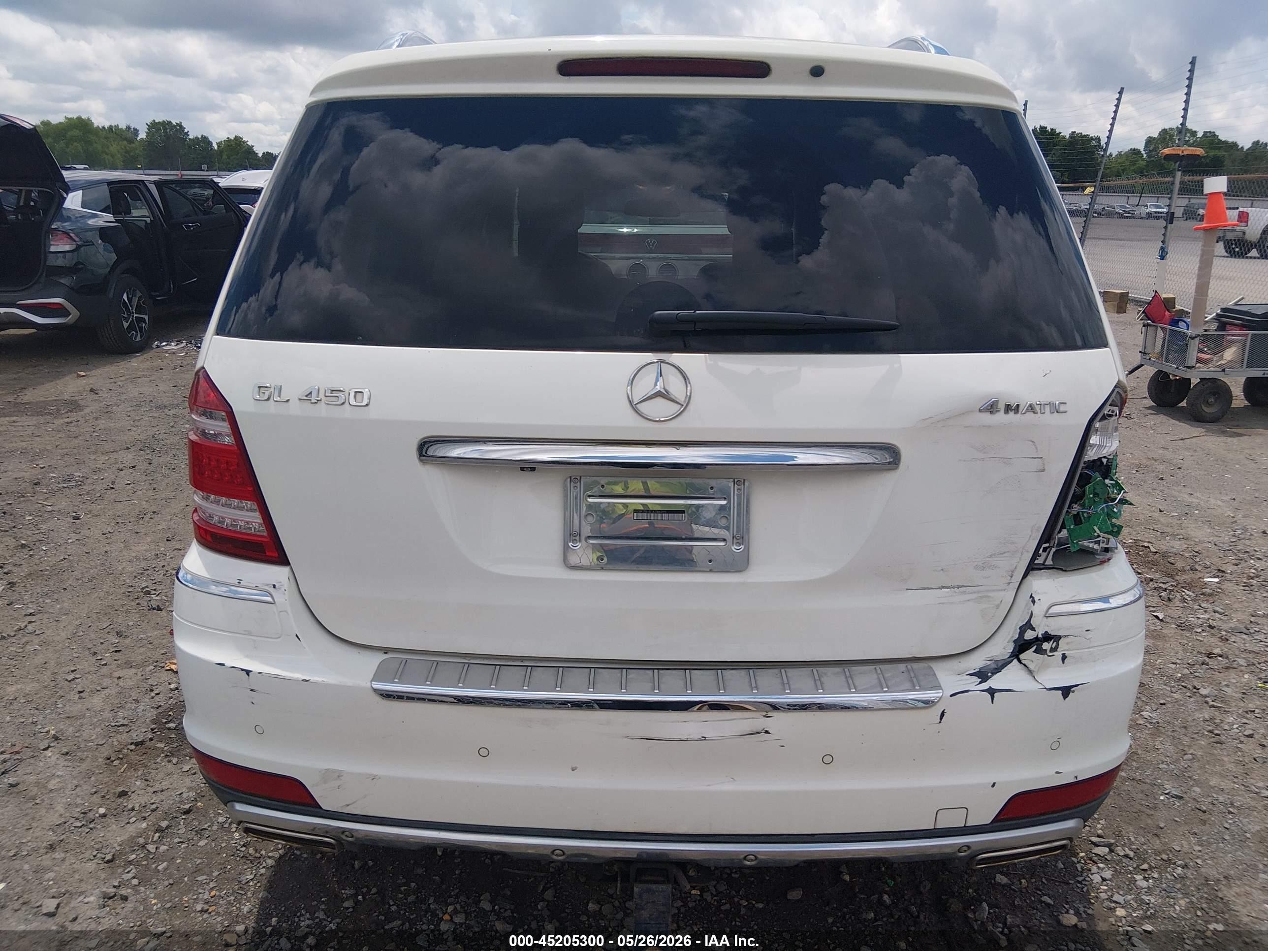 2012 Mercedes-benz Gl 450 4matic White vin: 4JGBF7BE4CA786355