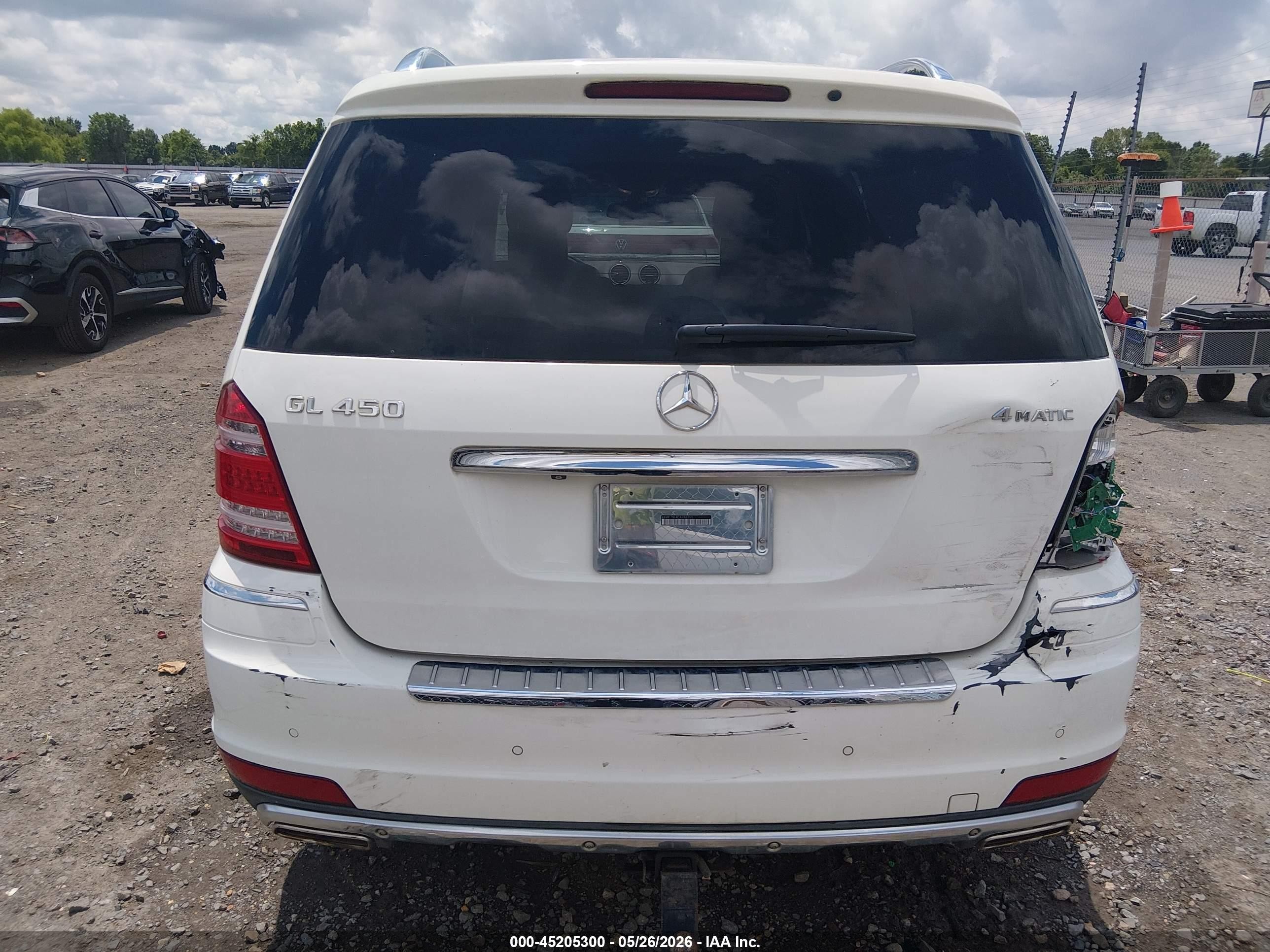2012 Mercedes-benz Gl 450 4matic White vin: 4JGBF7BE4CA786355