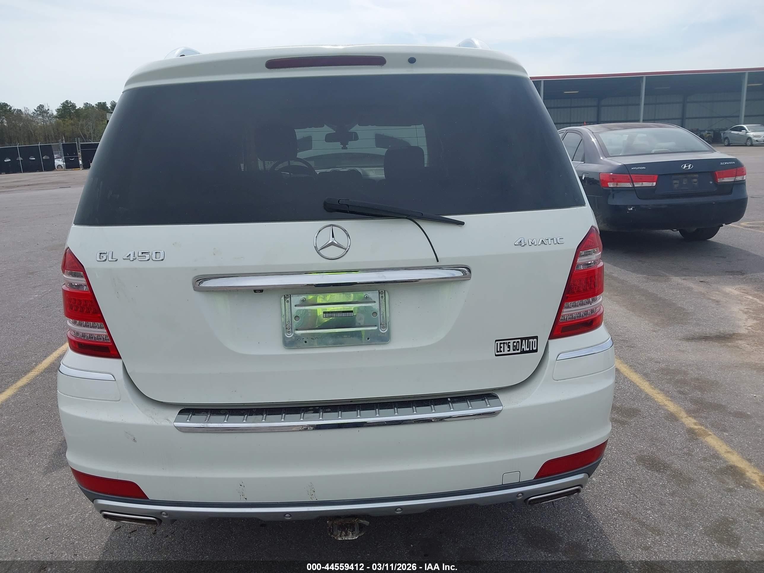 2010 Mercedes-benz Gl 450 4matic Белый vin: 4JGBF7BE5AA549368